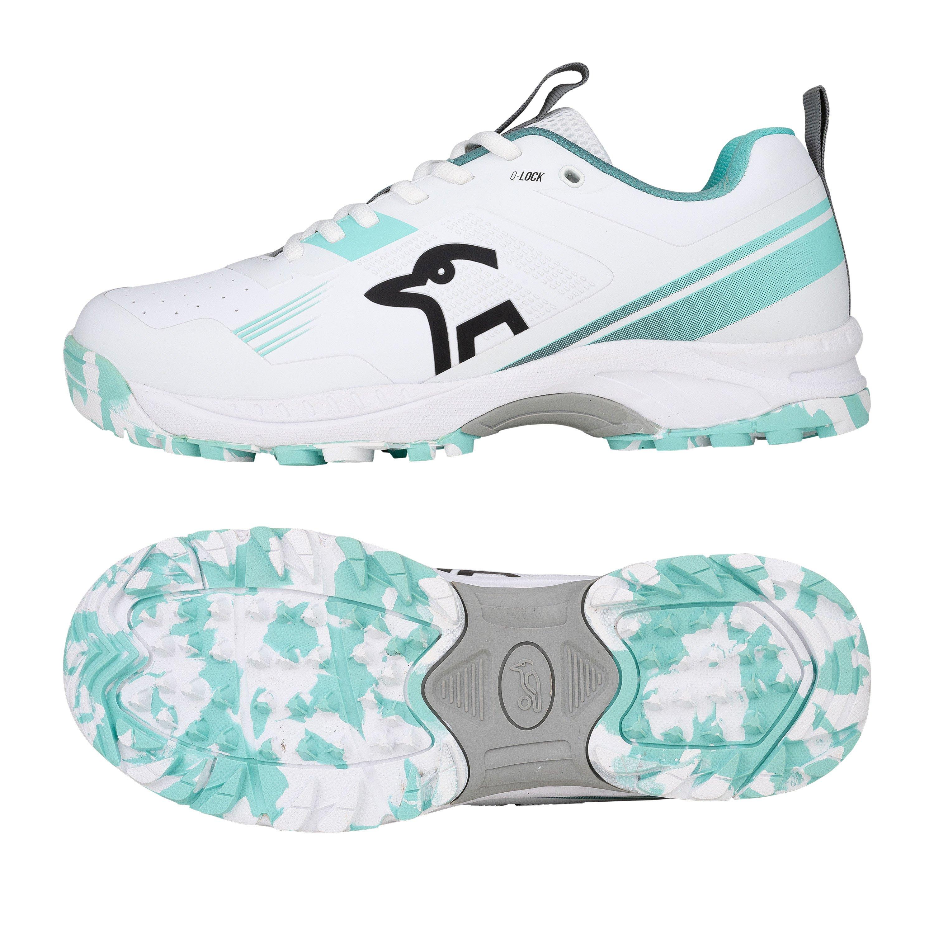 Kookaburra Sport Kookaburra Pro 4.0 Cricket Shoe - Rubber Sole - Adult - White/Blue