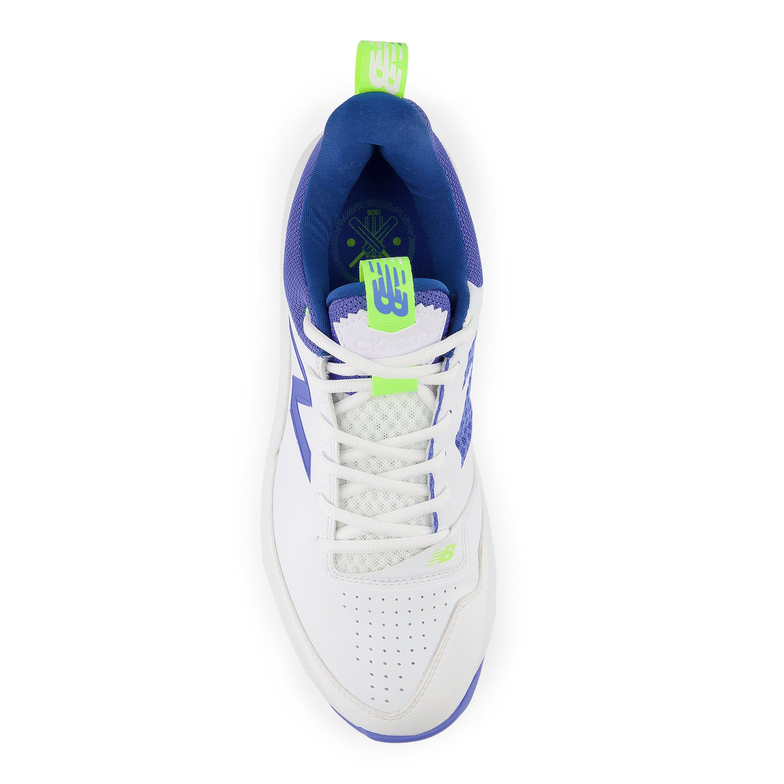 Wit/Blauw - New Balance - CK 4030 Spike Cricket Shoes Mens - 3