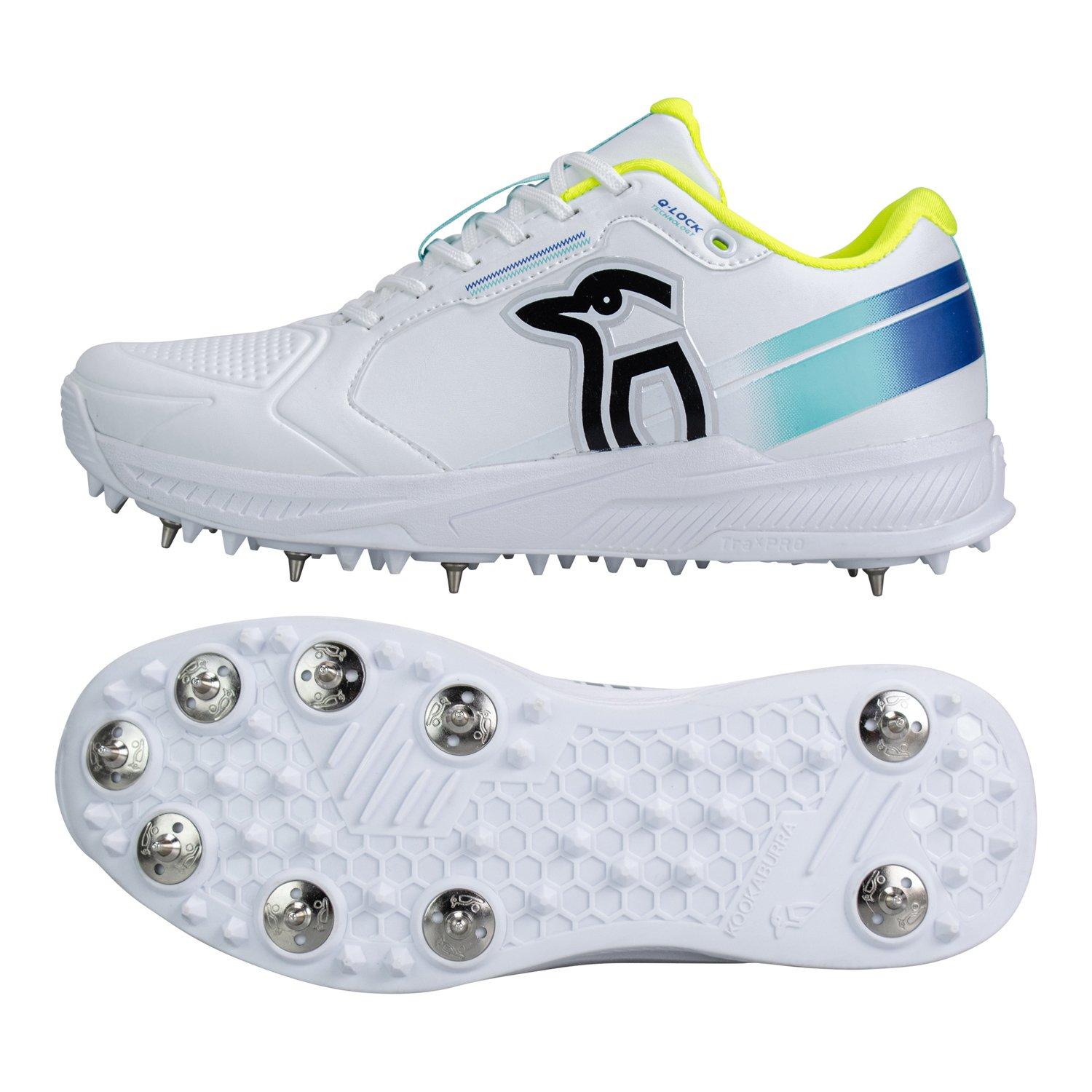 Bianco/Azzurro - Kookaburra Sport - KB Pro 4000 Spike Indoor Cricket Shoes Adults
