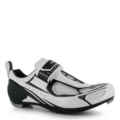 White/Black - Muddyfox - TRI100 Mens Cycling Shoes - 1
