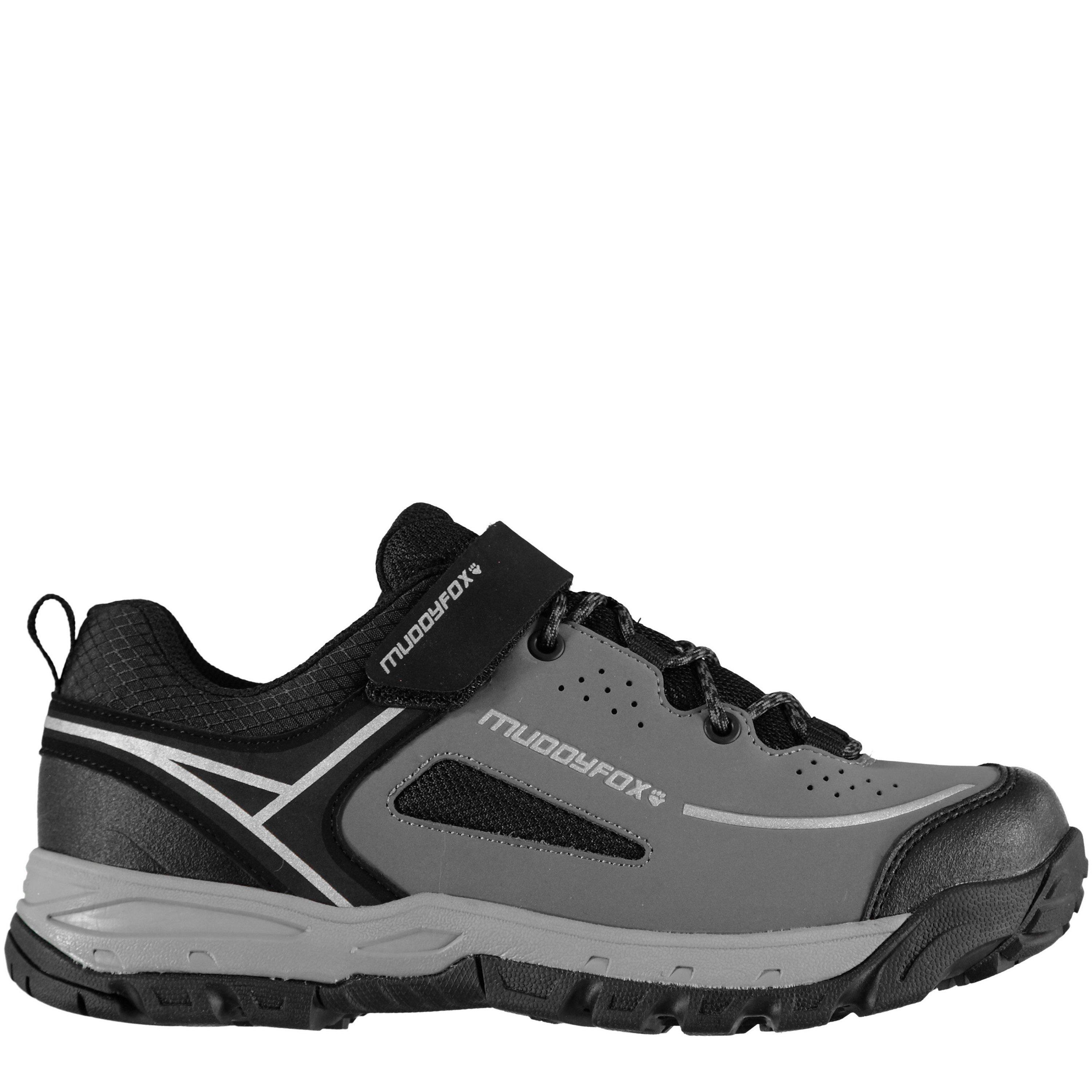 Charcoal/Black - Muddyfox - TOUR 100 Low Mens Cycling Shoes - 1