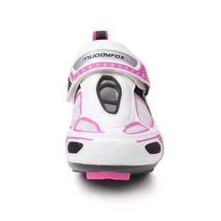 White/Blk/Pink - Muddyfox - TRI100 Ladies Cycling Shoes - 5