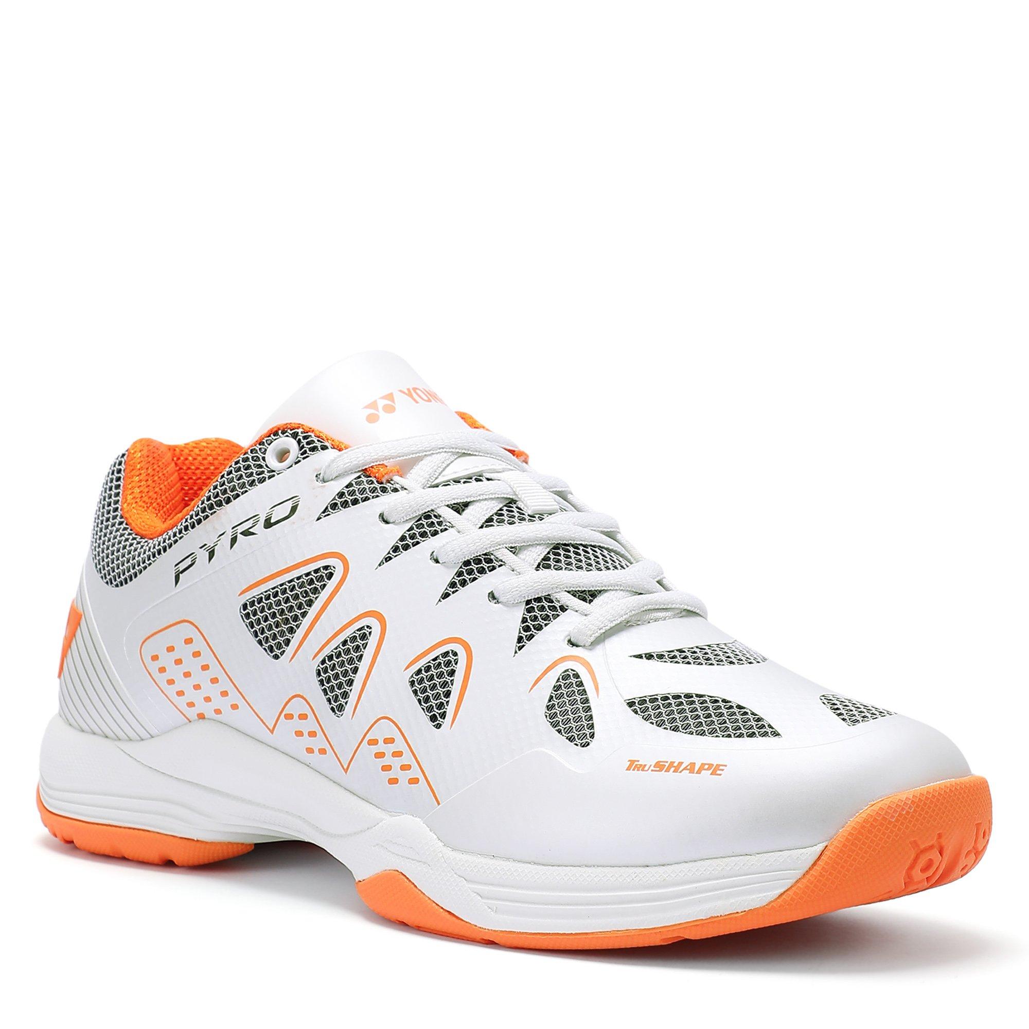 BIJELO / NARANČASTO - Yonex - Pyro 2 Badminton Shoes Mens - 5