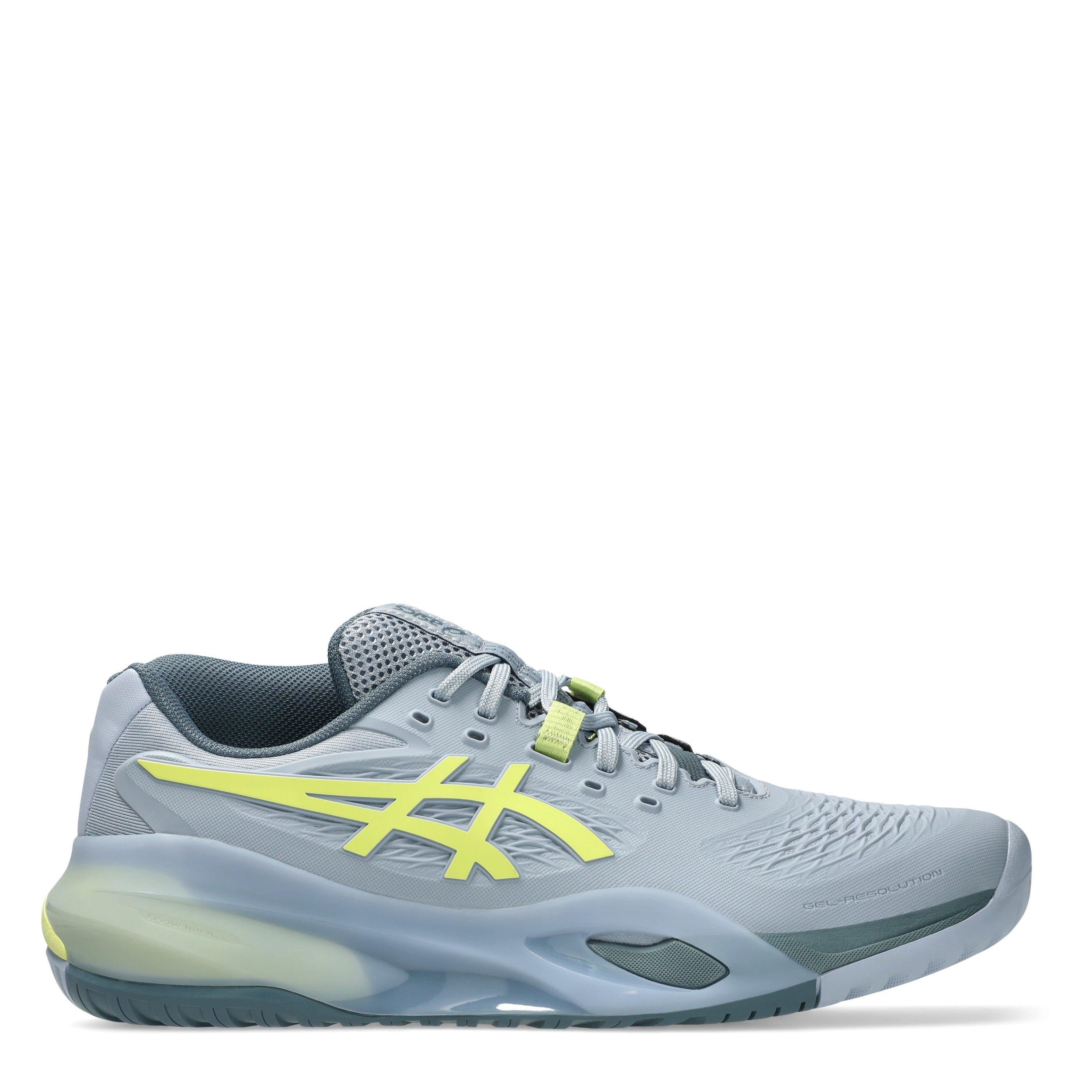Asics Men's Gel-Resolution X Tennis Shoes - Grey Blue/Pi - 11 (46.5)