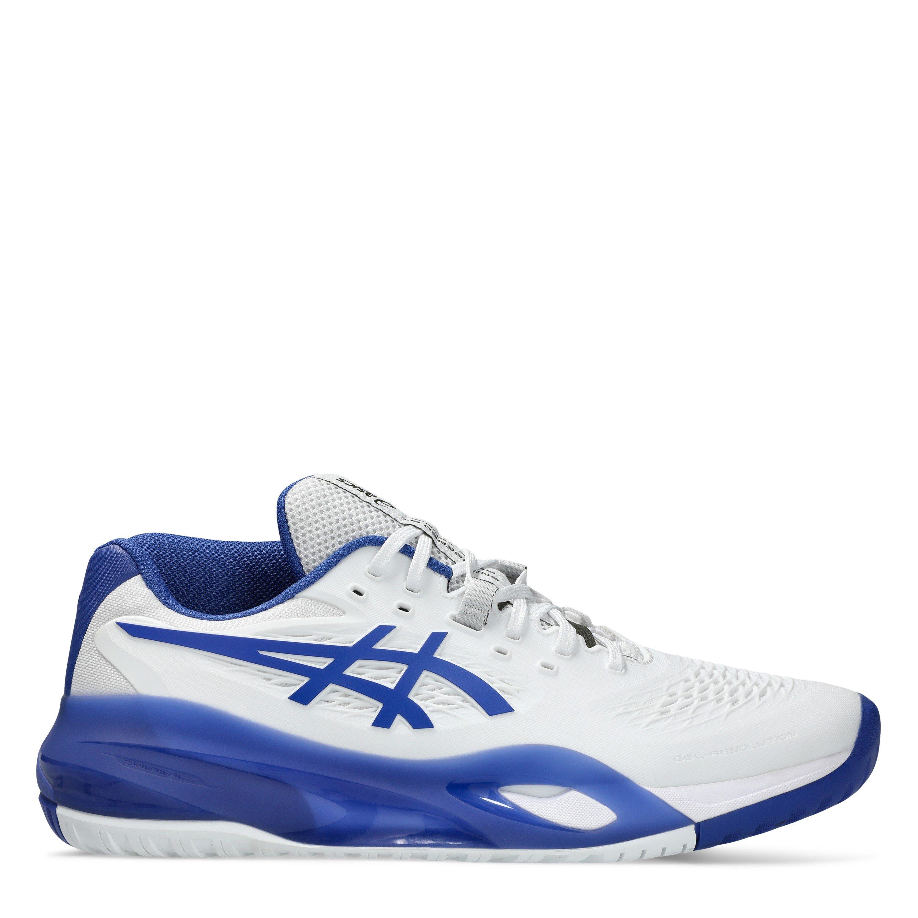 Asics Men's Gel-Resolution X Tennis Shoes - Wht/Dk Cobalt - 9 (44)