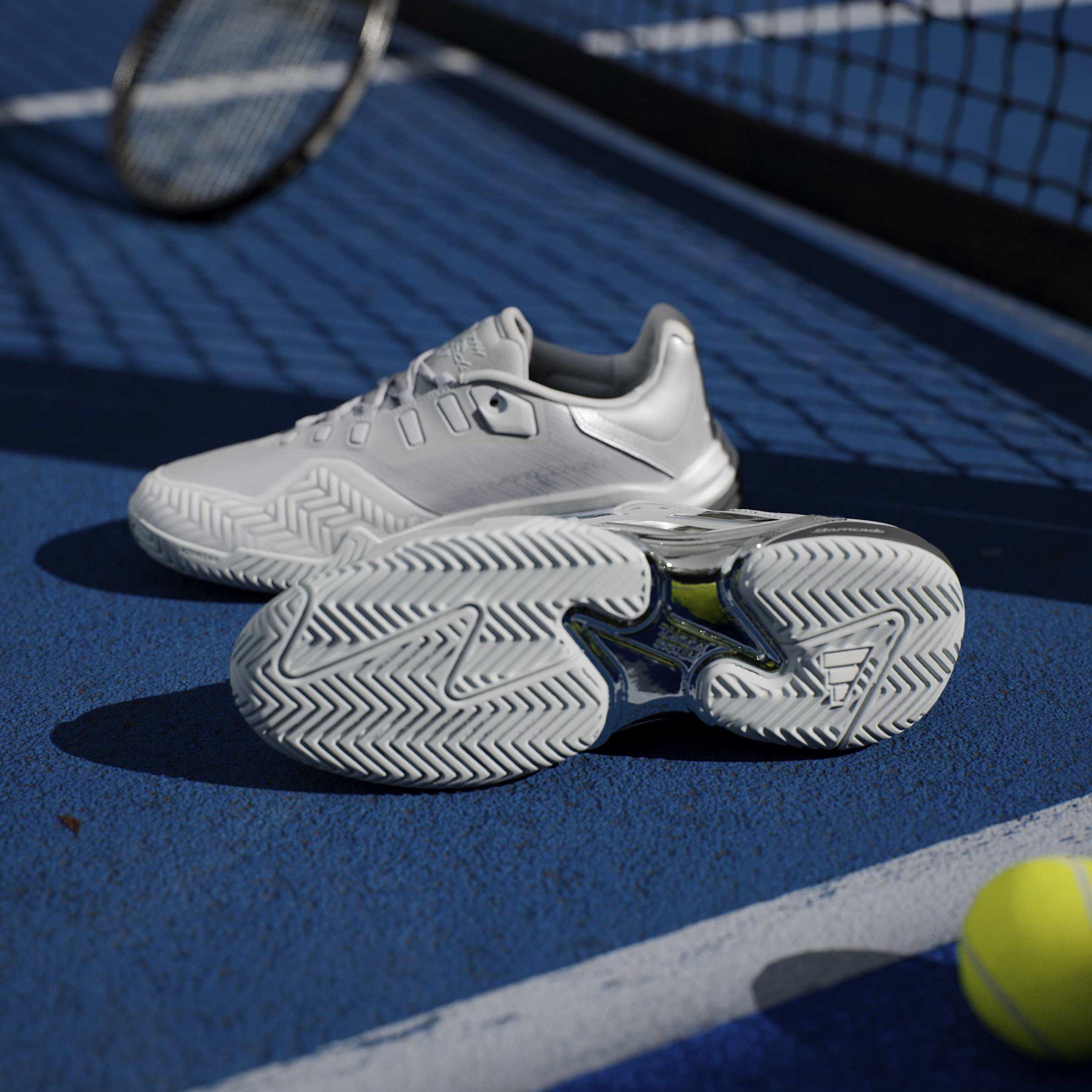 Silver met/Grey - adidas - Barricade 13 Silver Edition Tennis Shoes Mens - 11