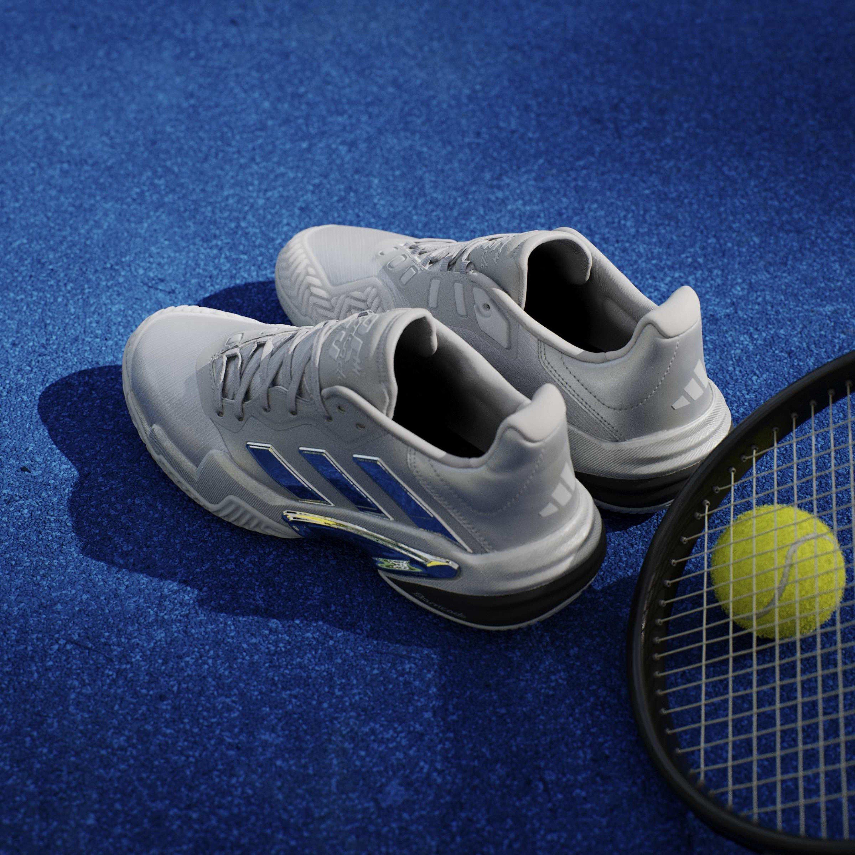 Silver met/Grey - adidas - Barricade 13 Silver Edition Tennis Shoes Mens - 13