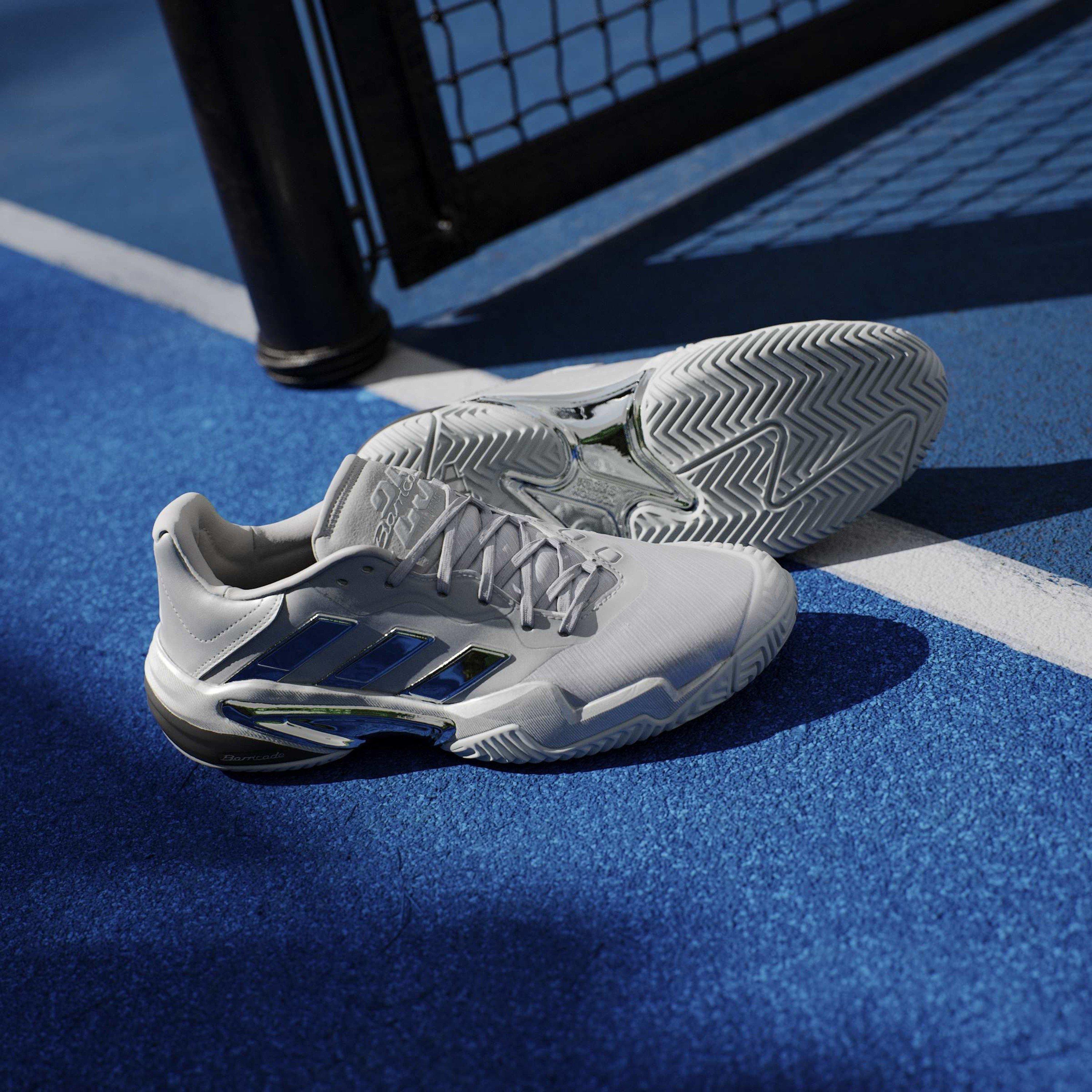 Silver met/Grey - adidas - Barricade 13 Silver Edition Tennis Shoes Mens - 15