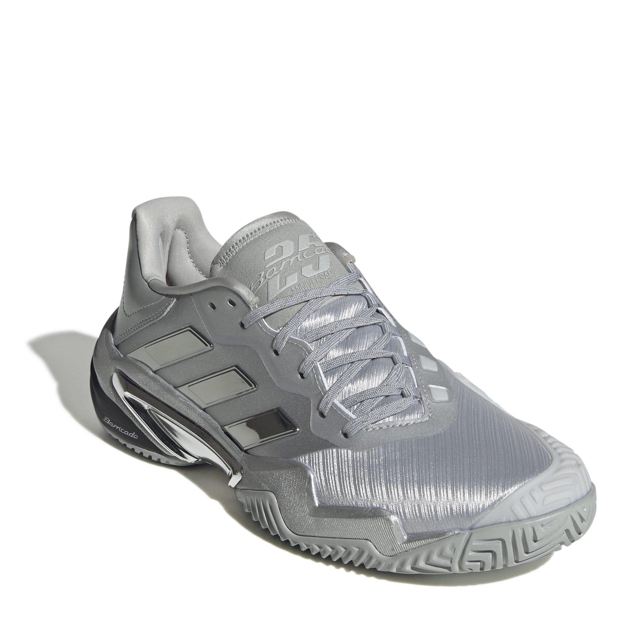 Silver met/Grey - adidas - Barricade 13 Silver Edition Tennis Shoes Mens - 3
