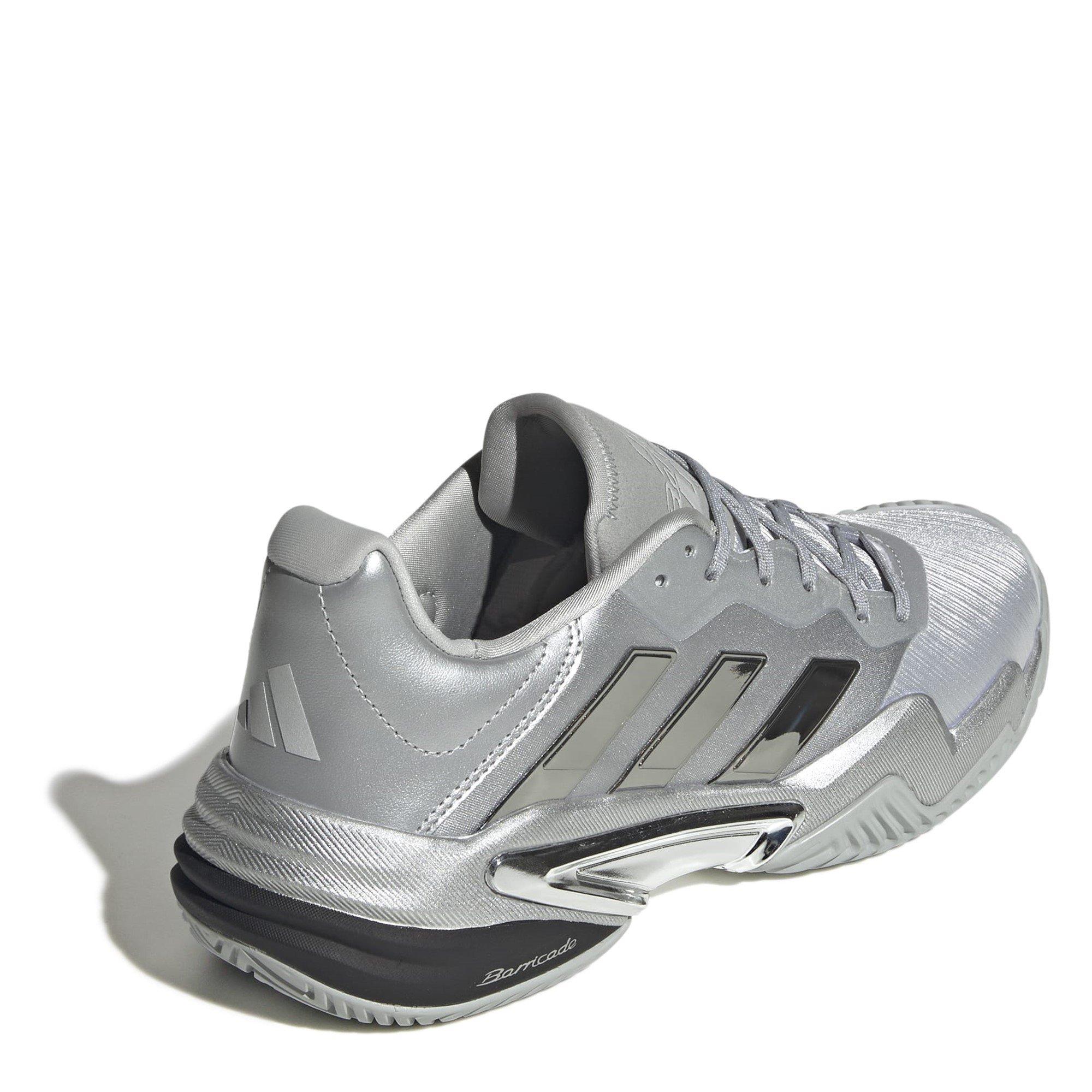 Silver met/Grey - adidas - Barricade 13 Silver Edition Tennis Shoes Mens - 4