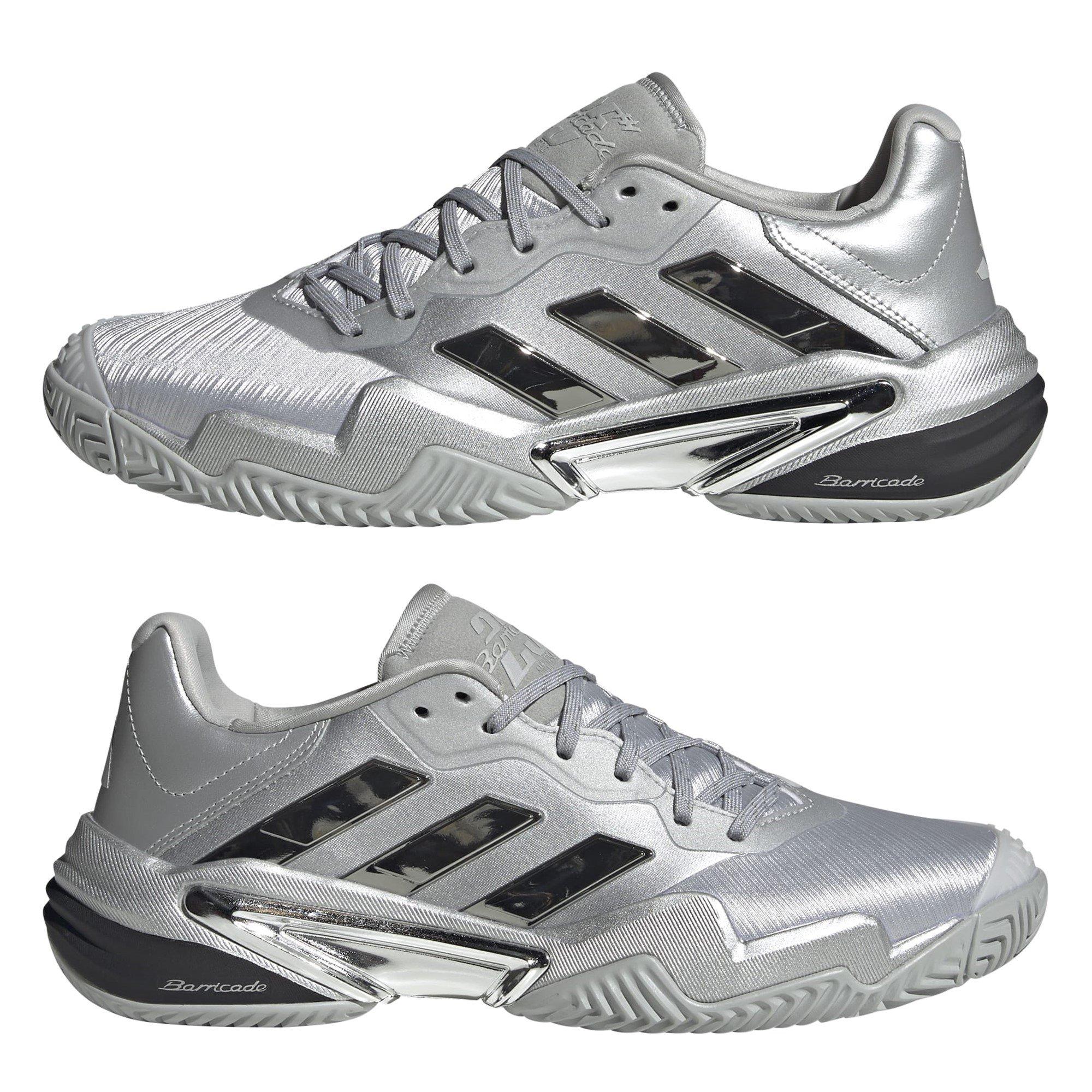 Silver met/Grey - adidas - Barricade 13 Silver Edition Tennis Shoes Mens - 9