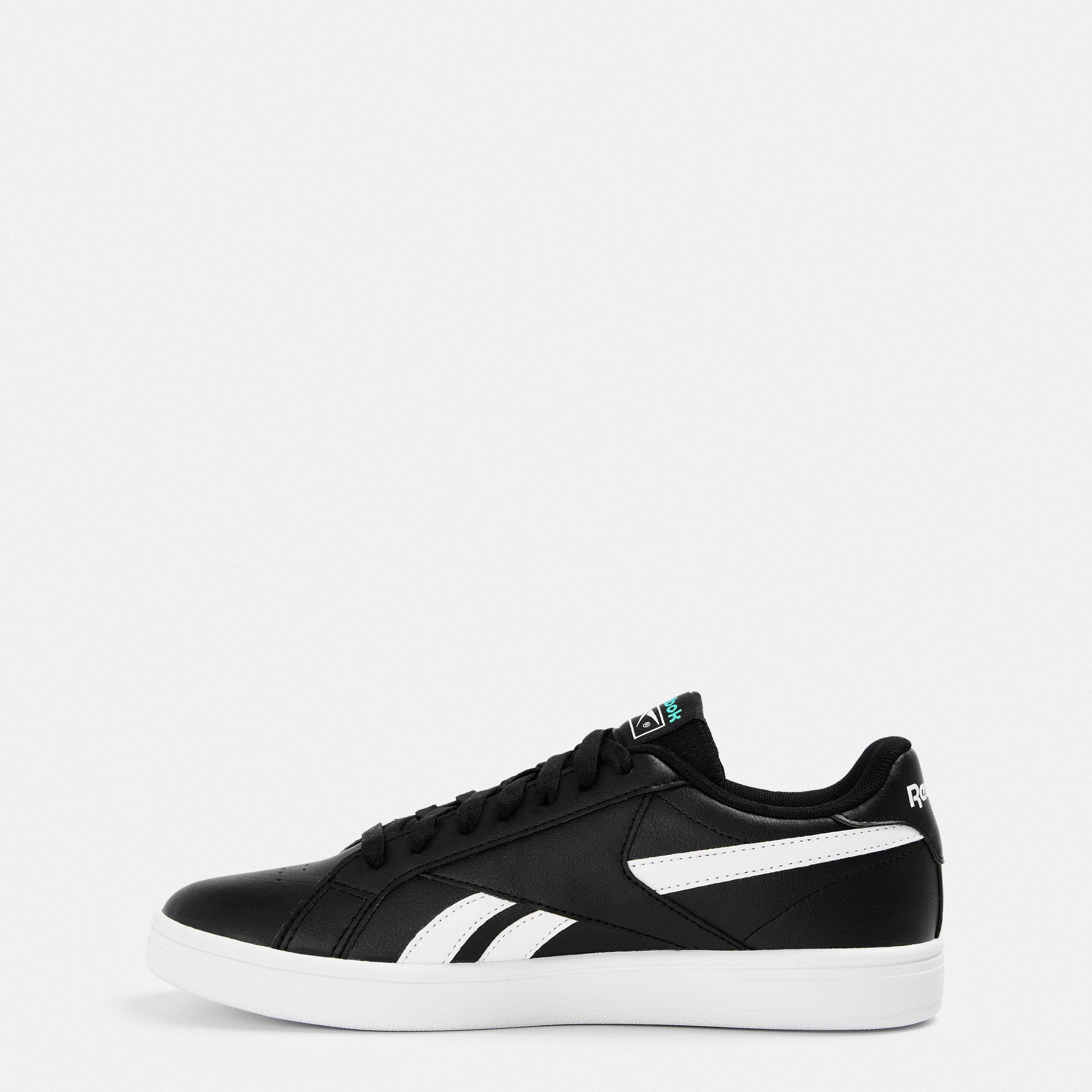 Black/White/Unl - Reebok - Court Retro Tennis Shoes - 2