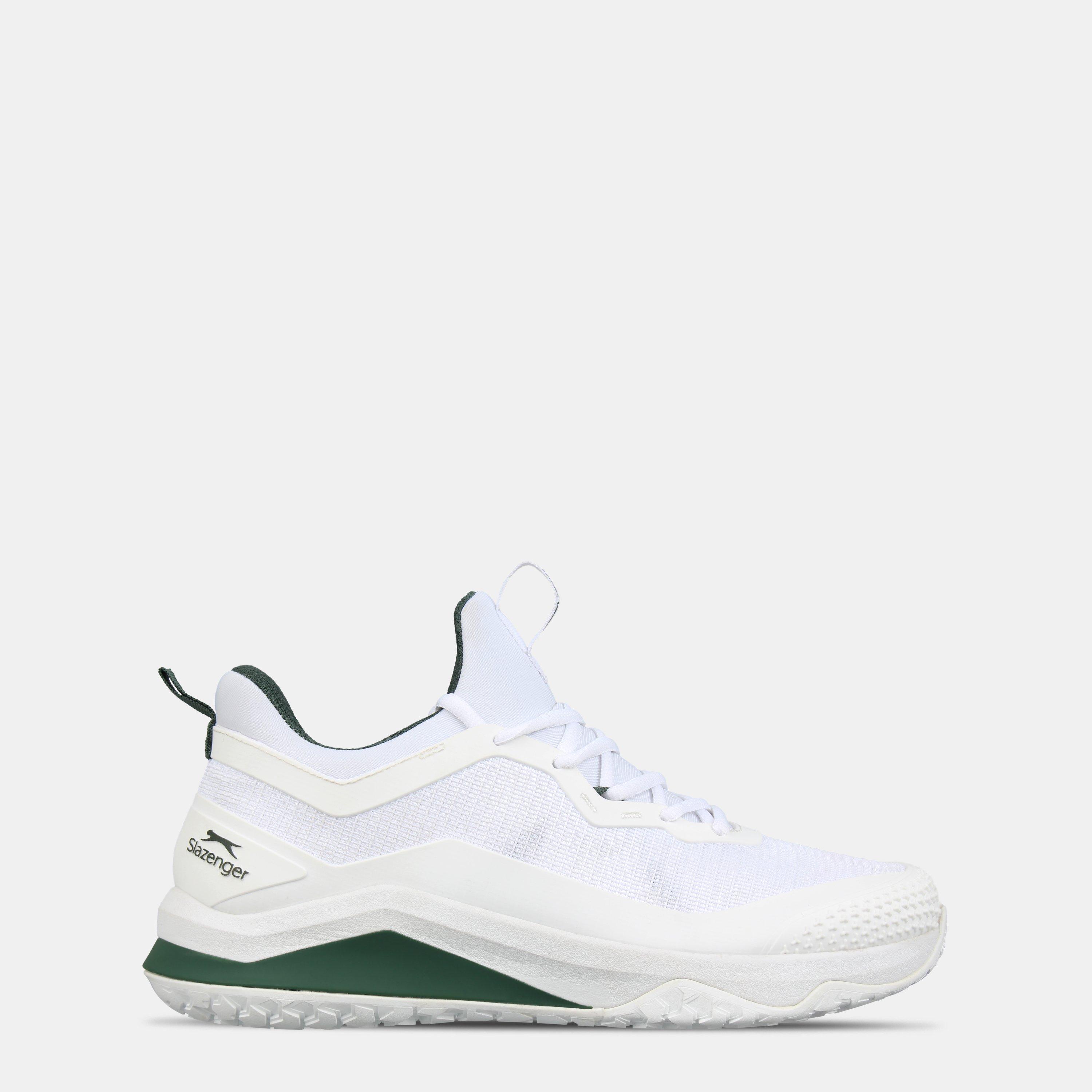 Slazenger Men's All Court Shoe - White/Green - 7 (41)