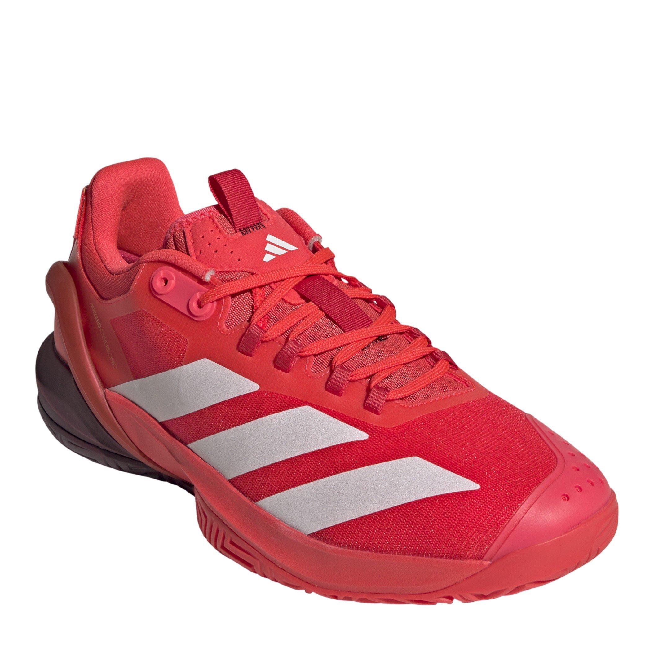 Lucid Red/Ruby - adidas - Adizero Cybersonic 2 Tennis Shoes Mens - 3