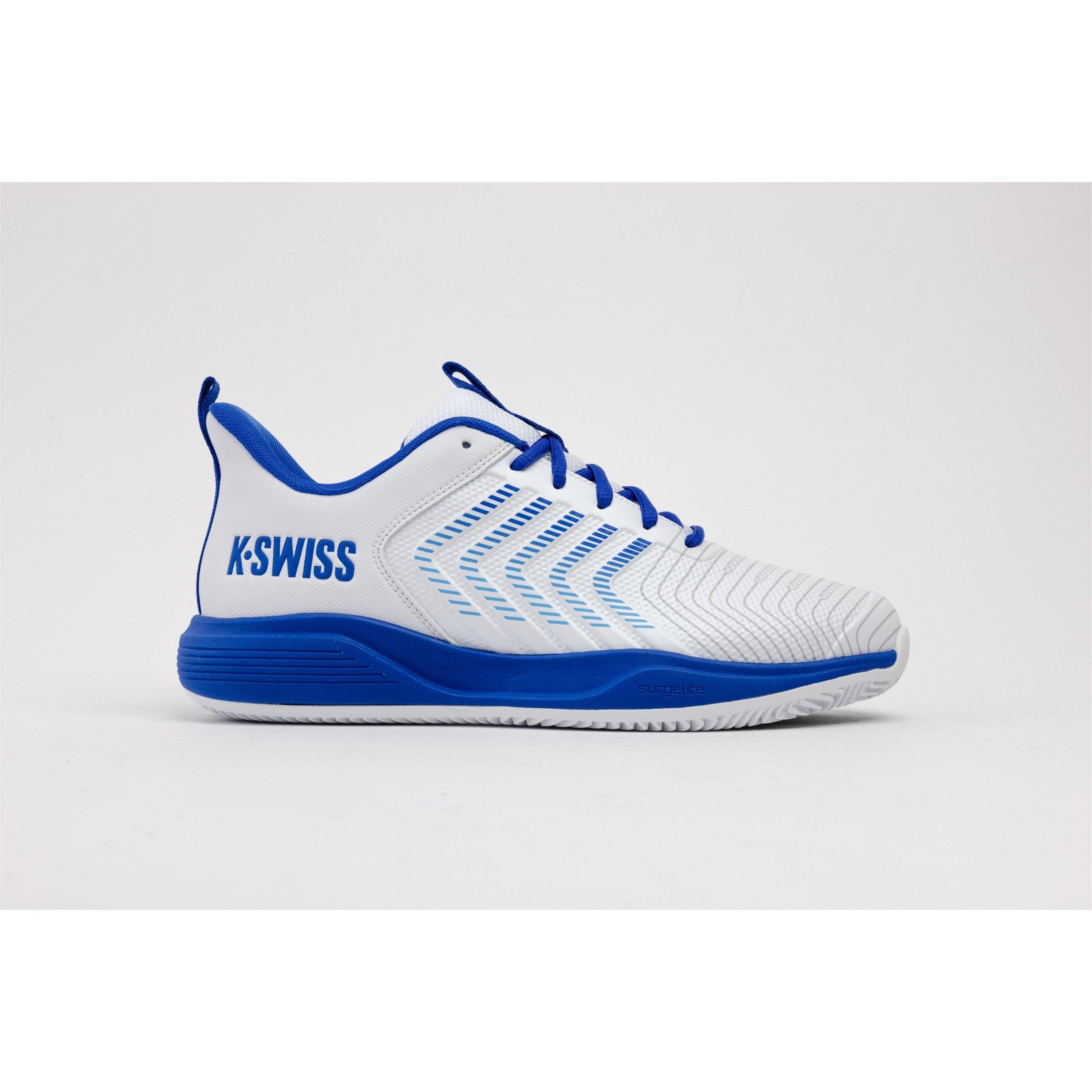Weiß/Blau - K-Swiss - Men's U Shot Lite CL Tennis Shoes - 7
