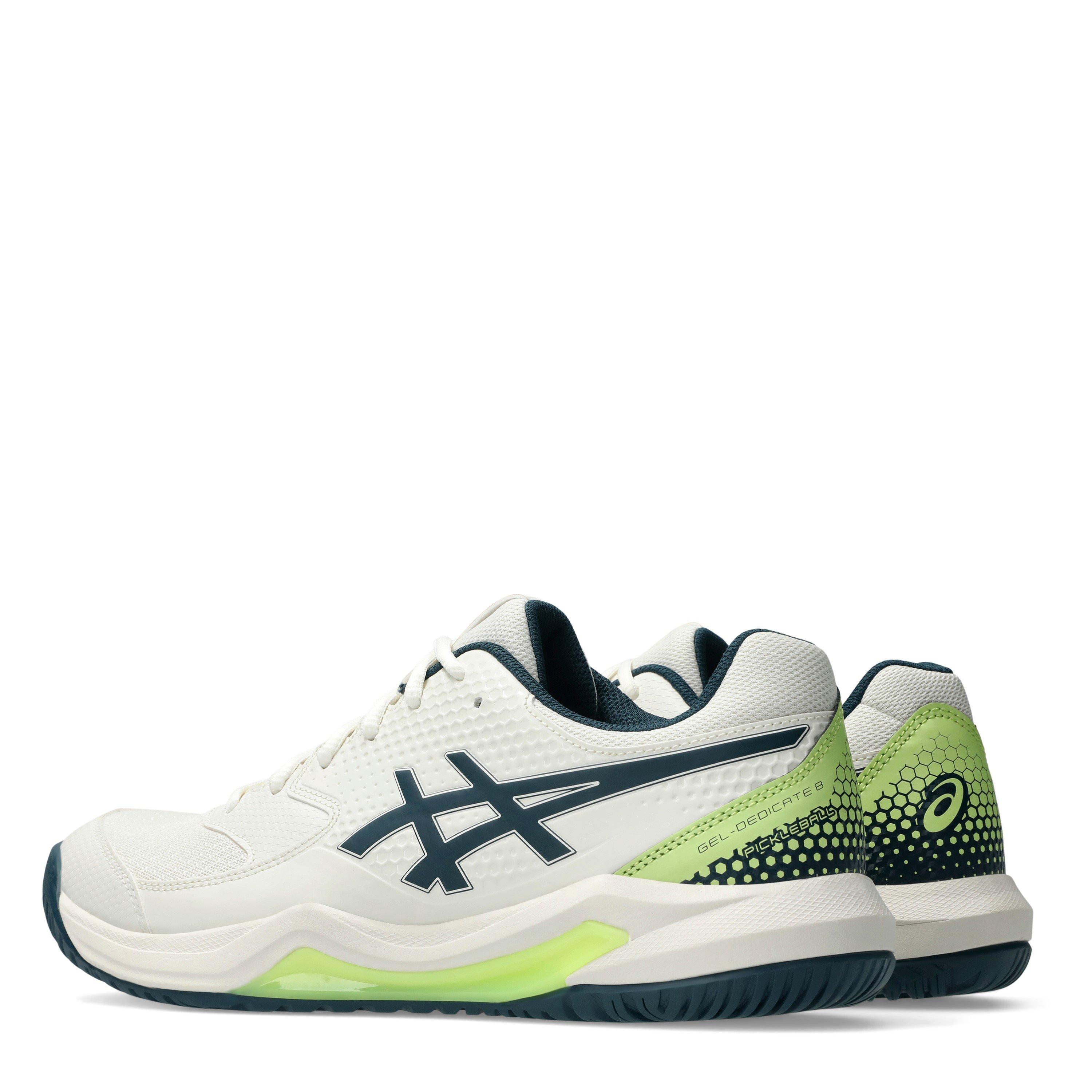 CREAM/TEAL - Asics - Gel-Dedicate 8 Mens Pickleball Shoes - 5