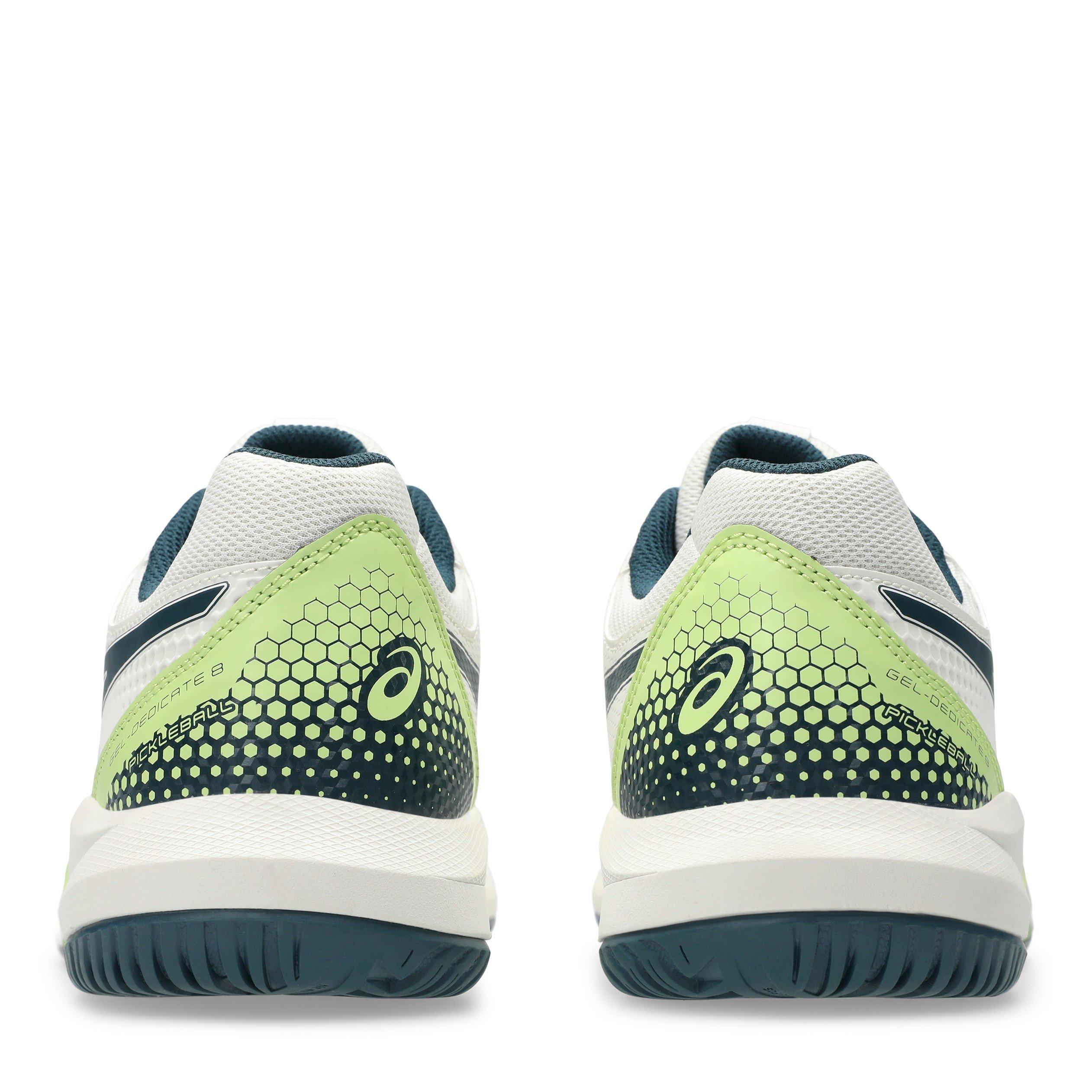 CREAM/TEAL - Asics - Gel-Dedicate 8 Mens Pickleball Shoes - 7