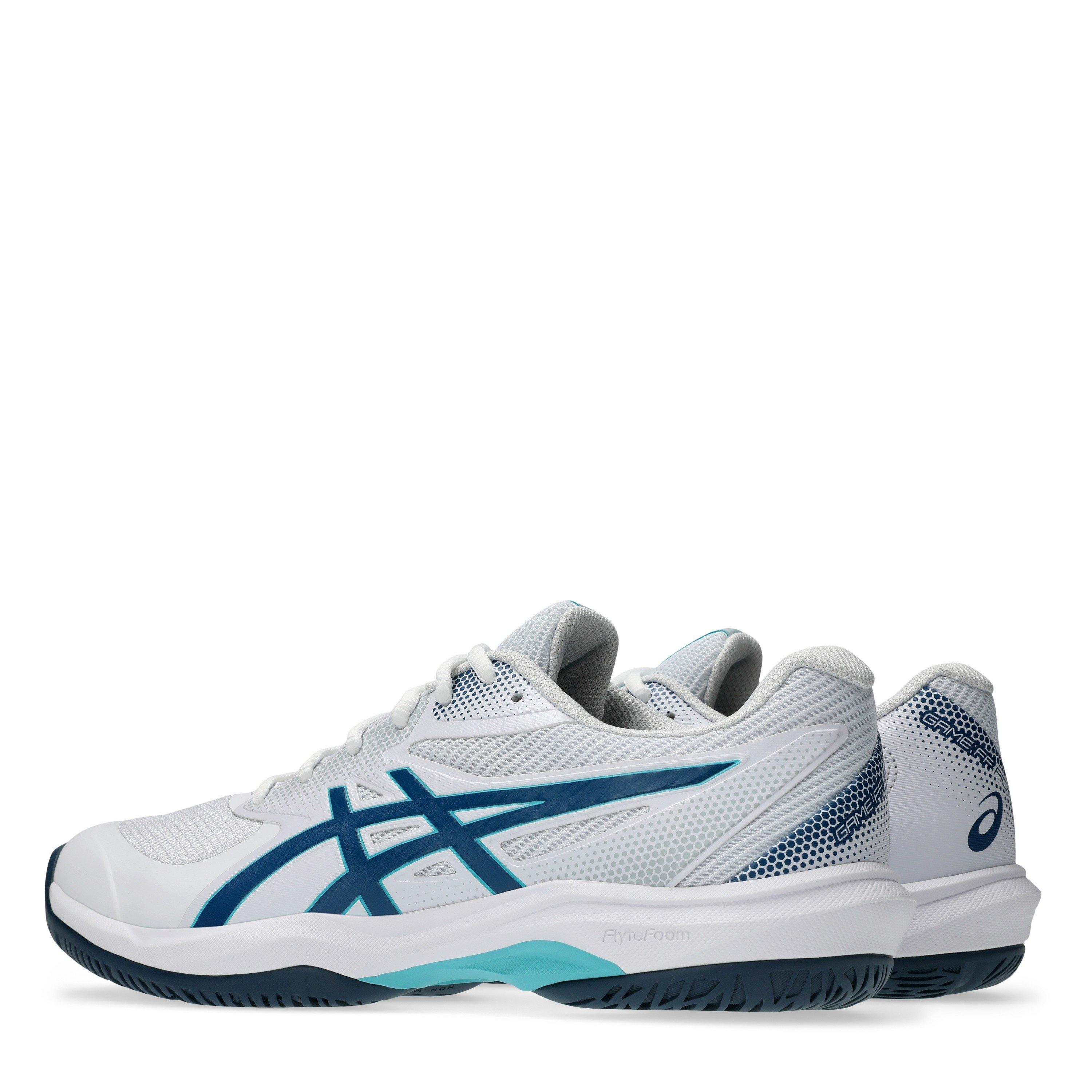 Wht/Mako Blue - Asics - Game FF Mens Pickleball Shoes - 5