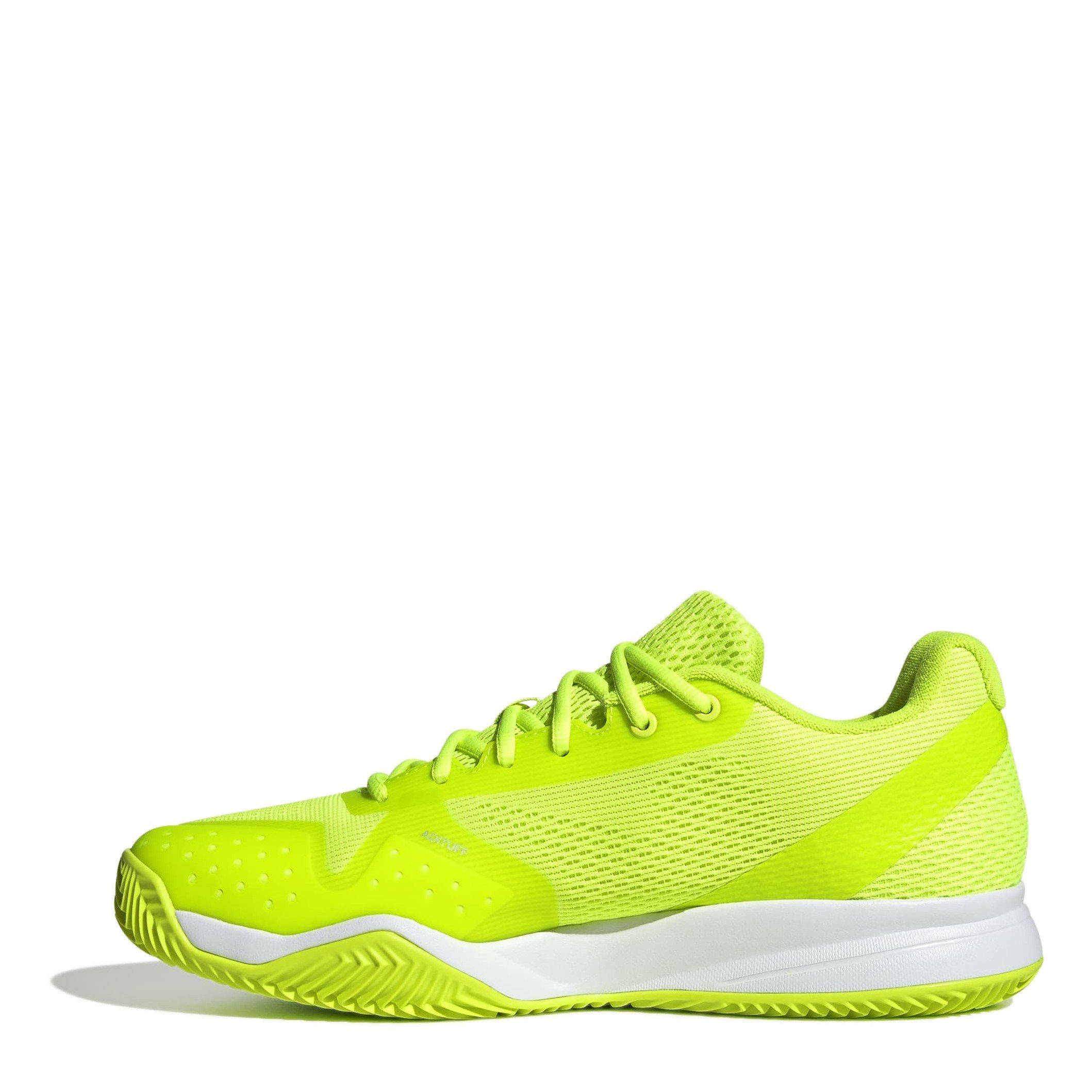 Lemon/Blck/Wht - adidas - Courtflash Speed 2 Tennis Shoes Mens - 2