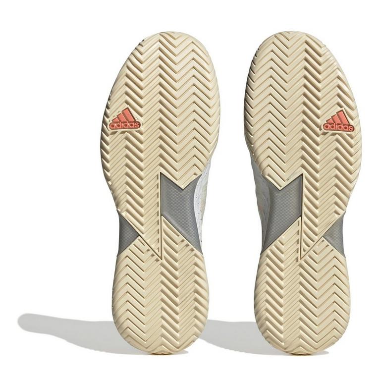 Blanc/Taupe/Orange - adidas - braided-detail satin sandals Braun - 6