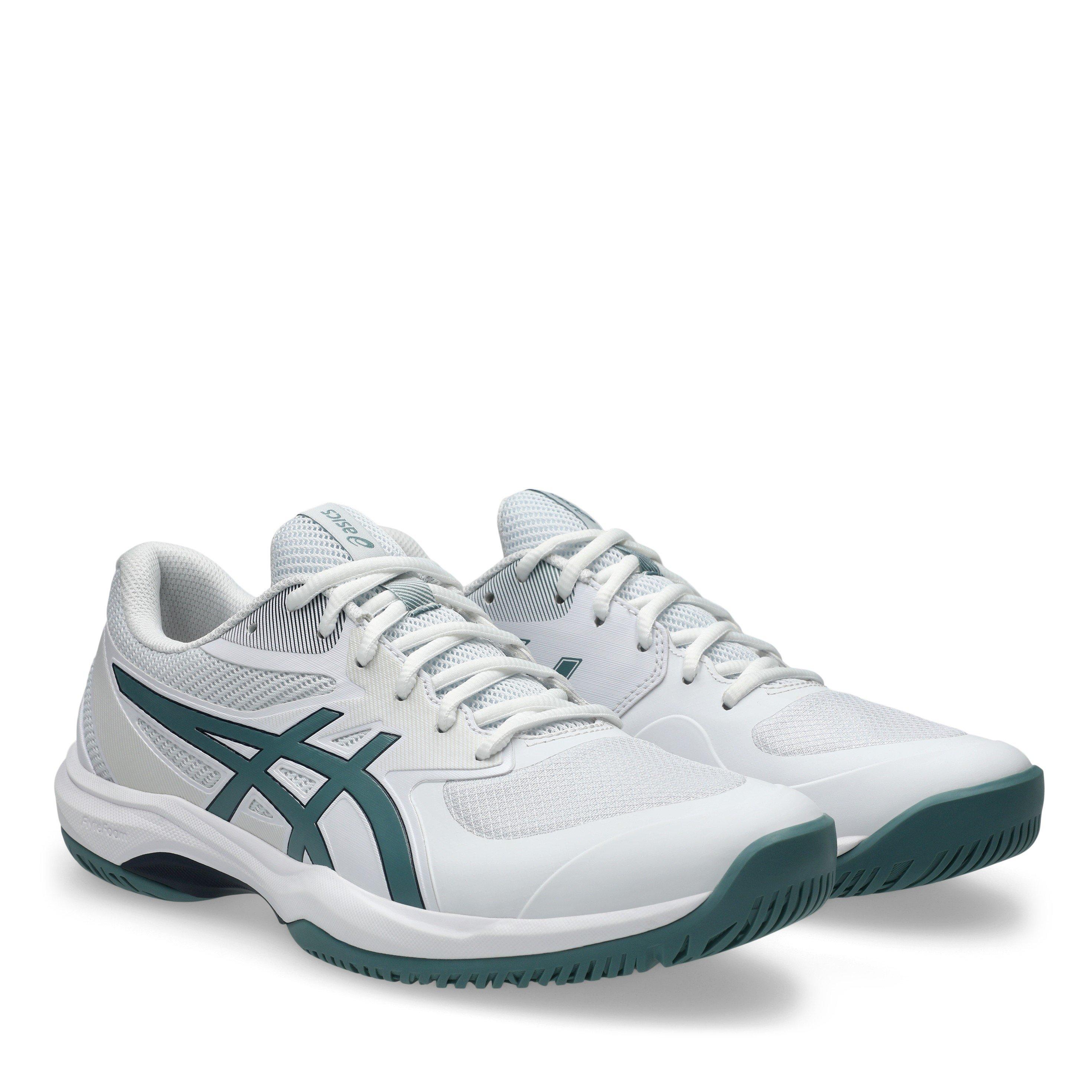 Wht/Foggy Teal - Asics - Gel-Game FF Mens Tennis Shoes - 4