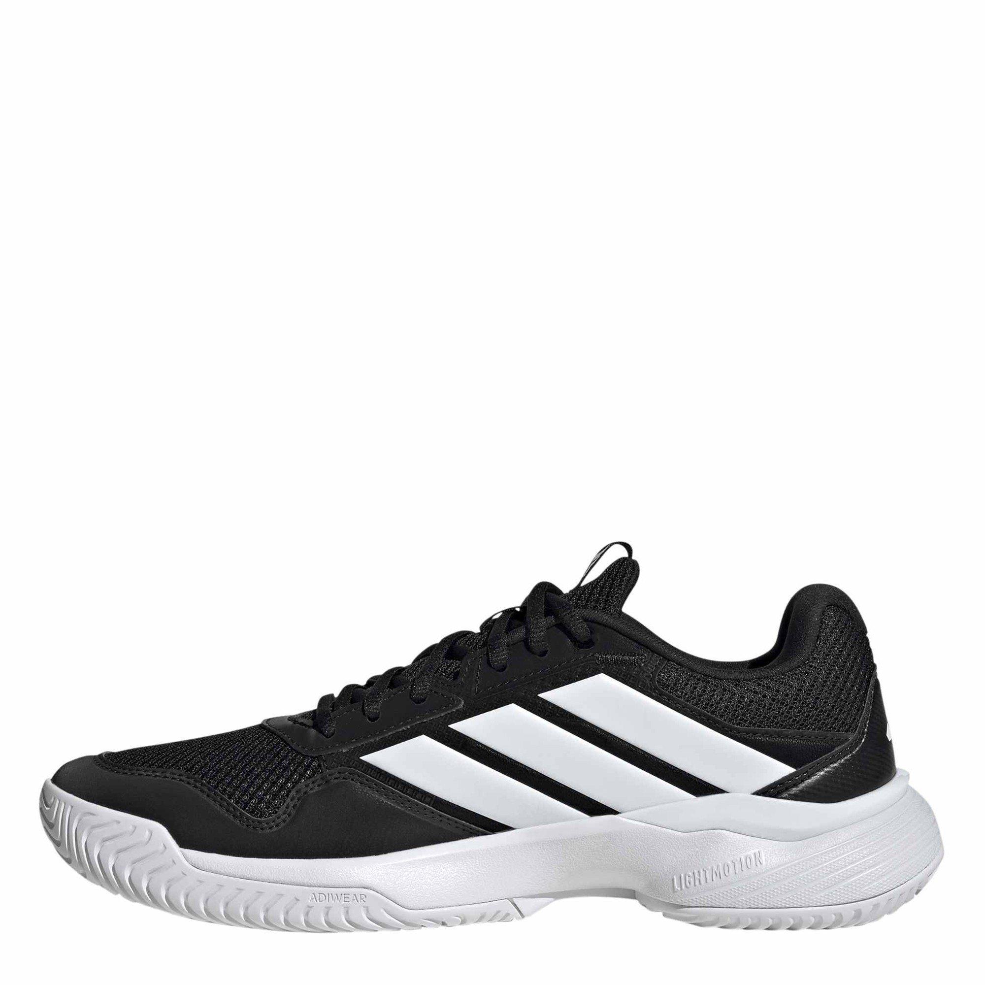 Black/Ft White - adidas - GameCourt 3 All Court Mens Tennis Shoes - 2