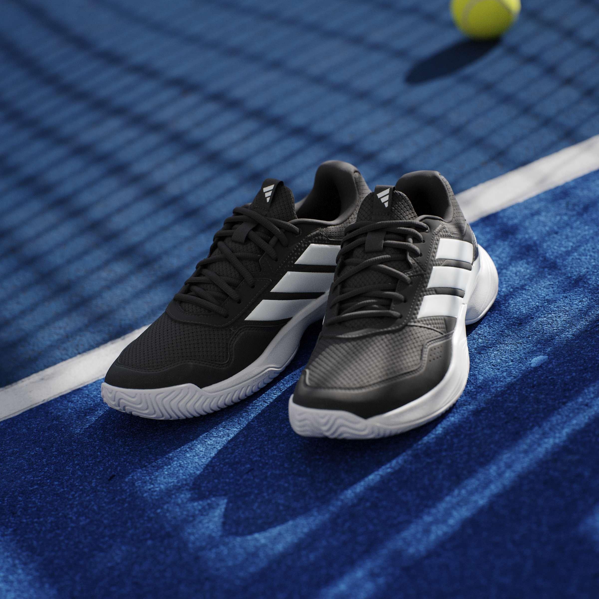 Black/Ft White - adidas - GameCourt 3 All Court Mens Tennis Shoes - 12