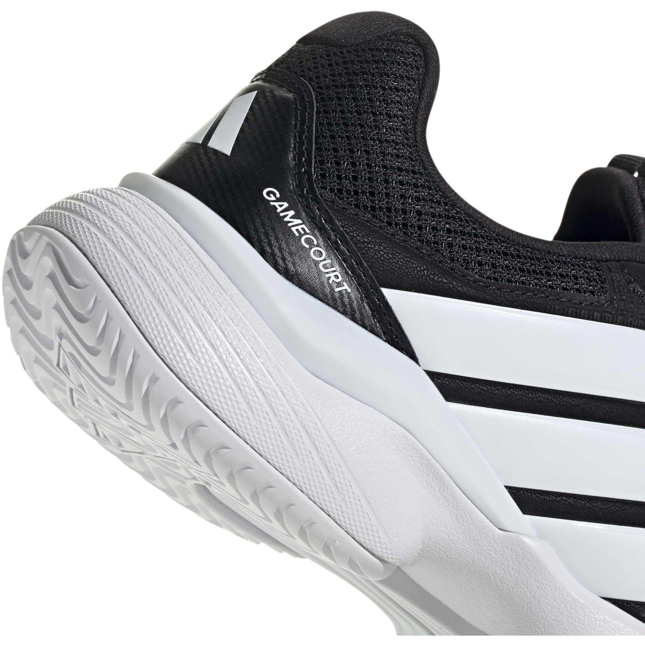 Black/Ft White - adidas - GameCourt 3 All Court Mens Tennis Shoes - 8