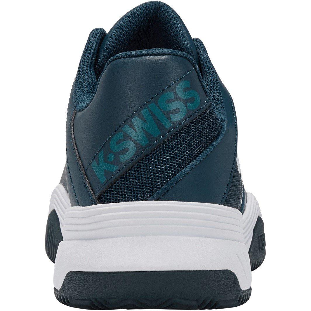 Teal/White/Aqua - K-Swiss - Men's Court Express HB Clay Court Lace Up Tennis Shoes - 3