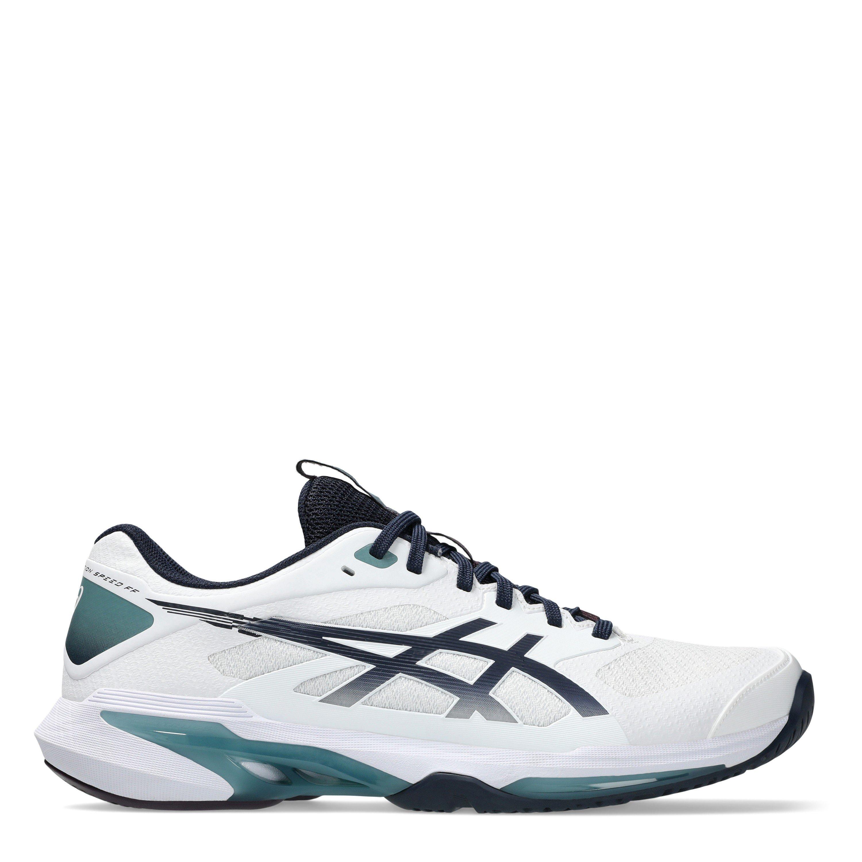 Asics Men's Solution Tennis Shoes - White/Mid - 9 (44)