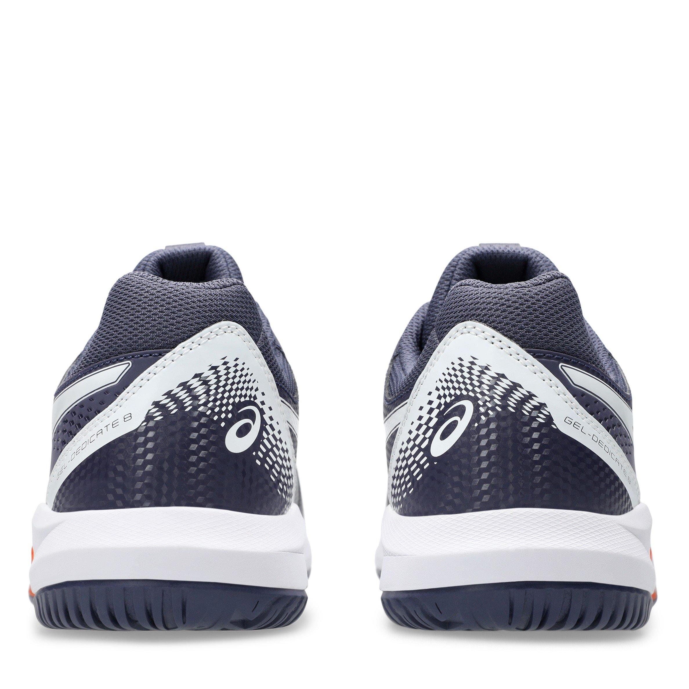Indigo/White - Asics - Gel-Dedicate 8 Tennis Shoes Mens - 7