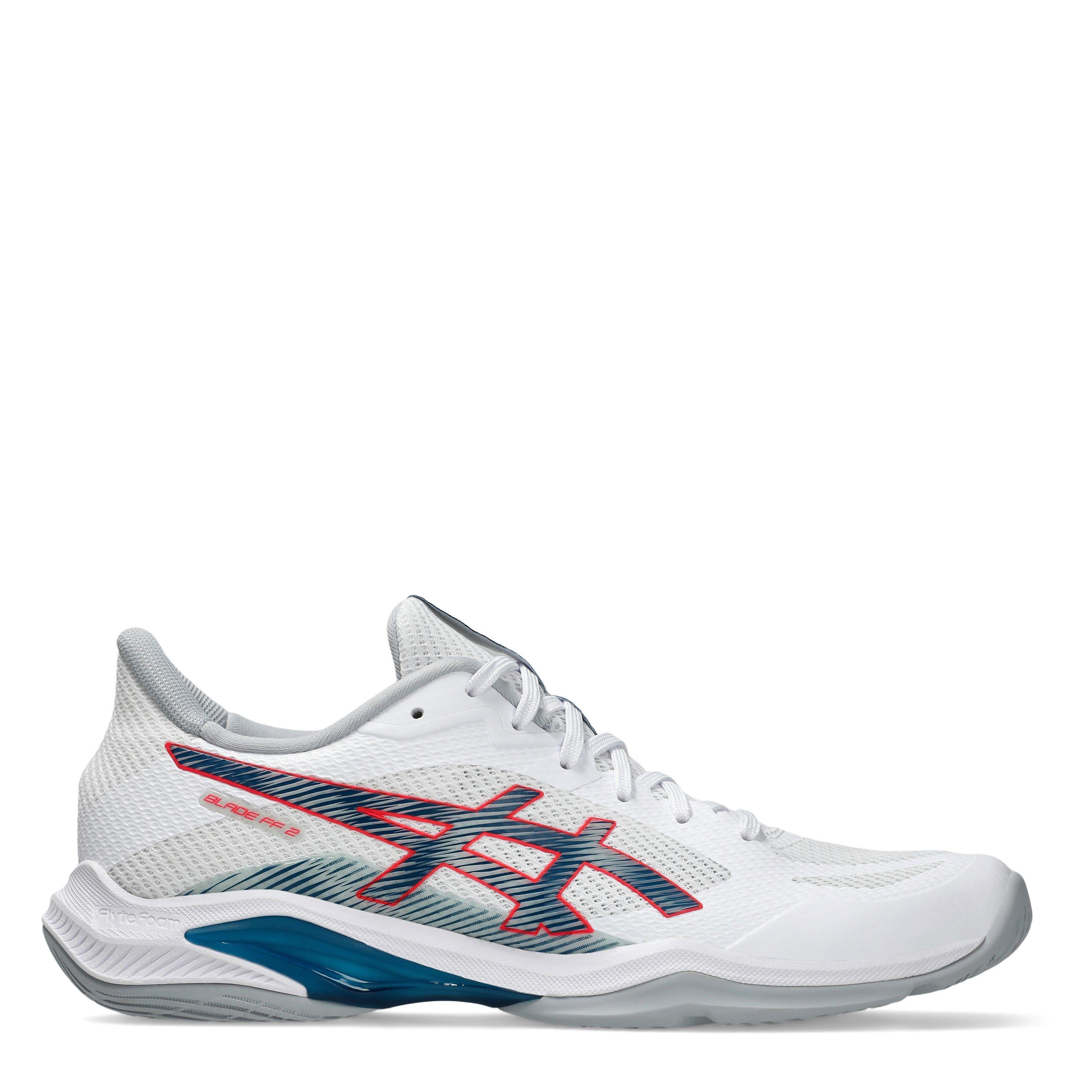WHITE/MAKO BLUE - Asics - Blade FF 2 Mens Badminton Shoes - 1