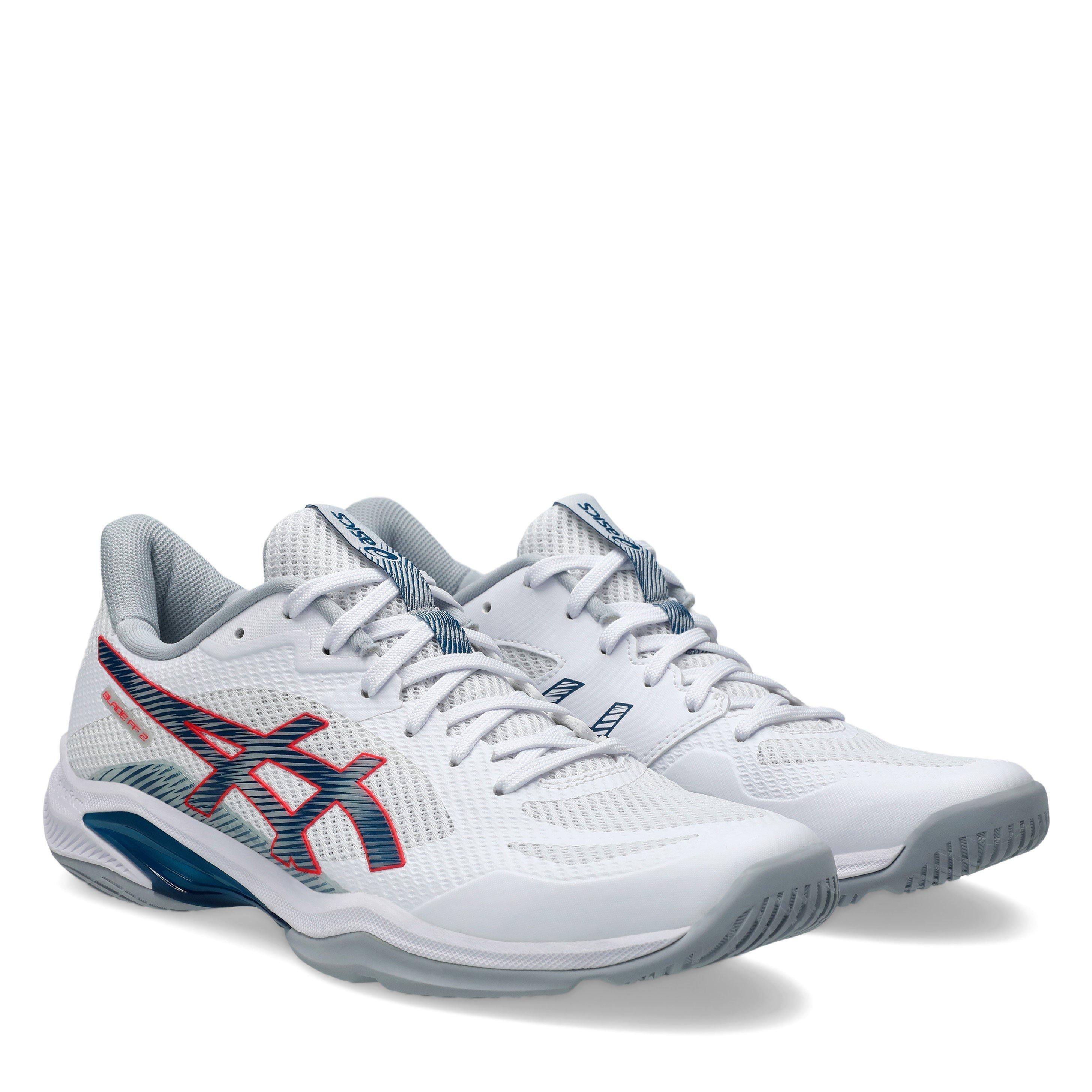 WHITE/MAKO BLUE - Asics - Blade FF 2 Mens Badminton Shoes - 4