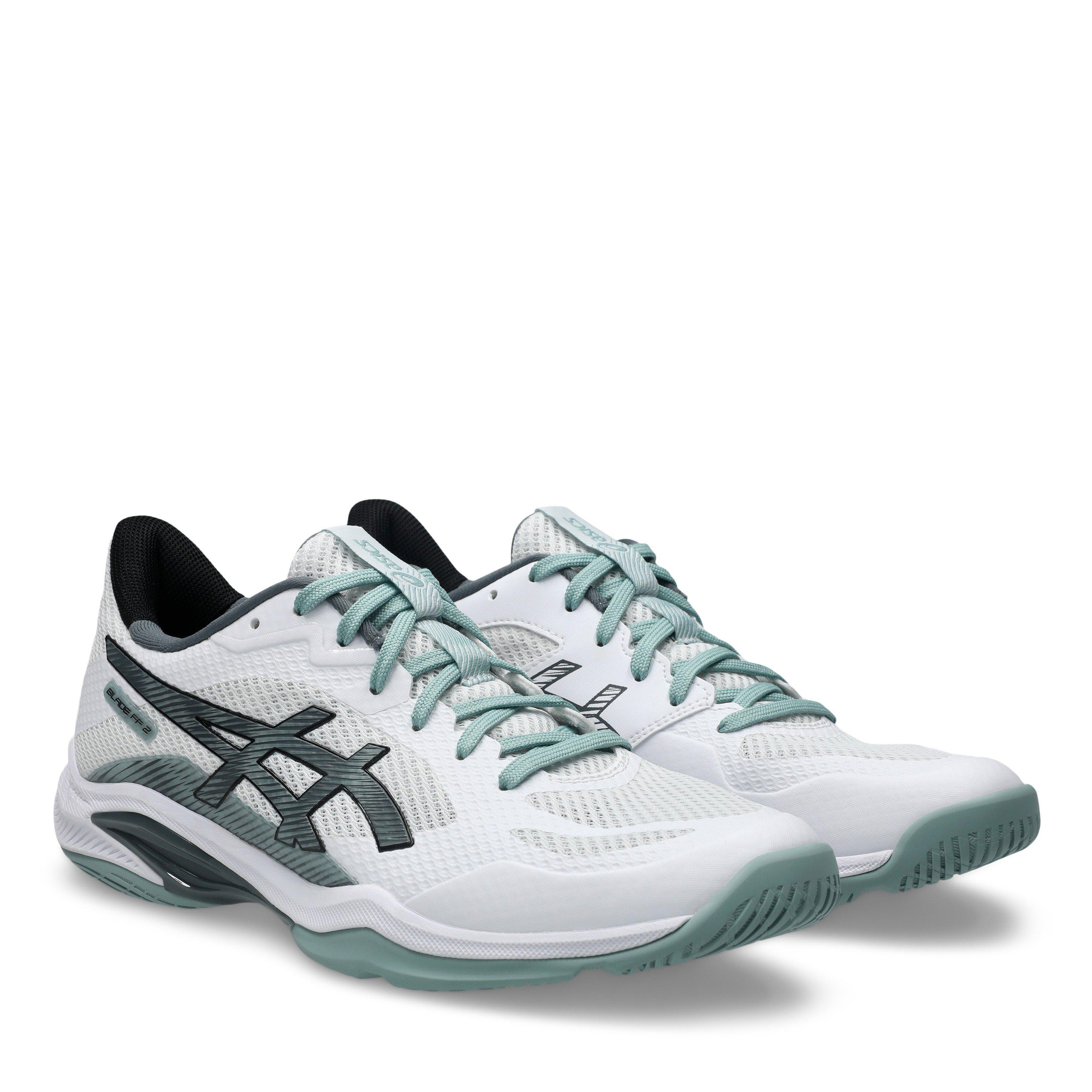 Wht/Ocean Haze - Asics - Blade FF 2 Mens Badminton Shoes - 4