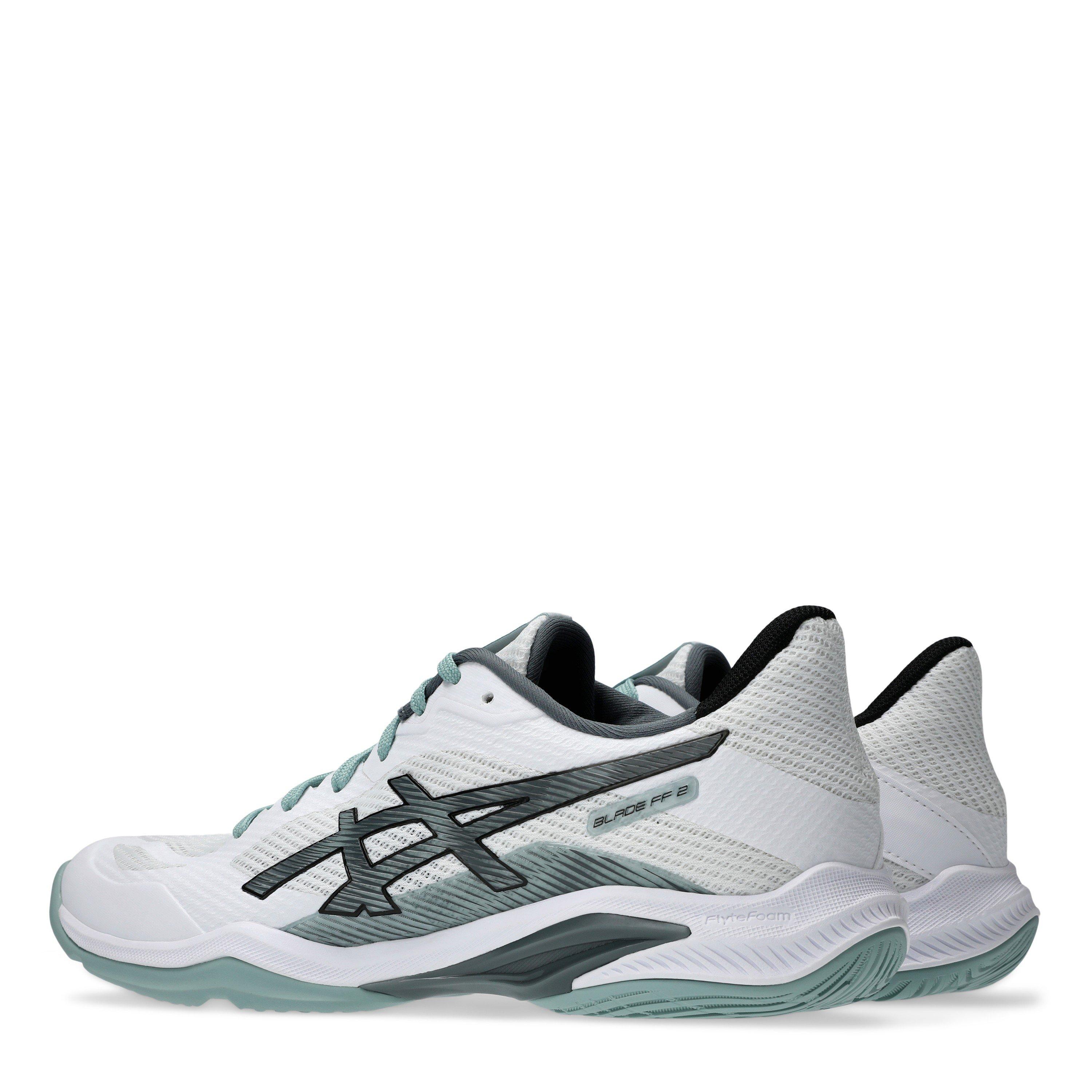 Wht/Ocean Haze - Asics - Blade FF 2 Mens Badminton Shoes - 5