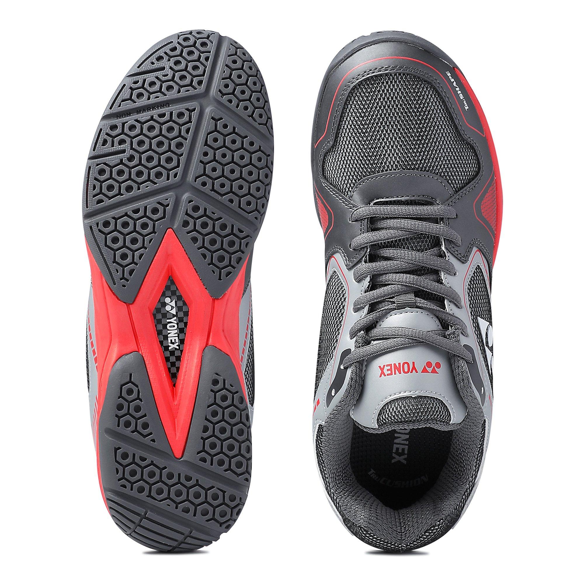 Grey/Orange - Yonex - Men's Mach Badminton Trainers - 3