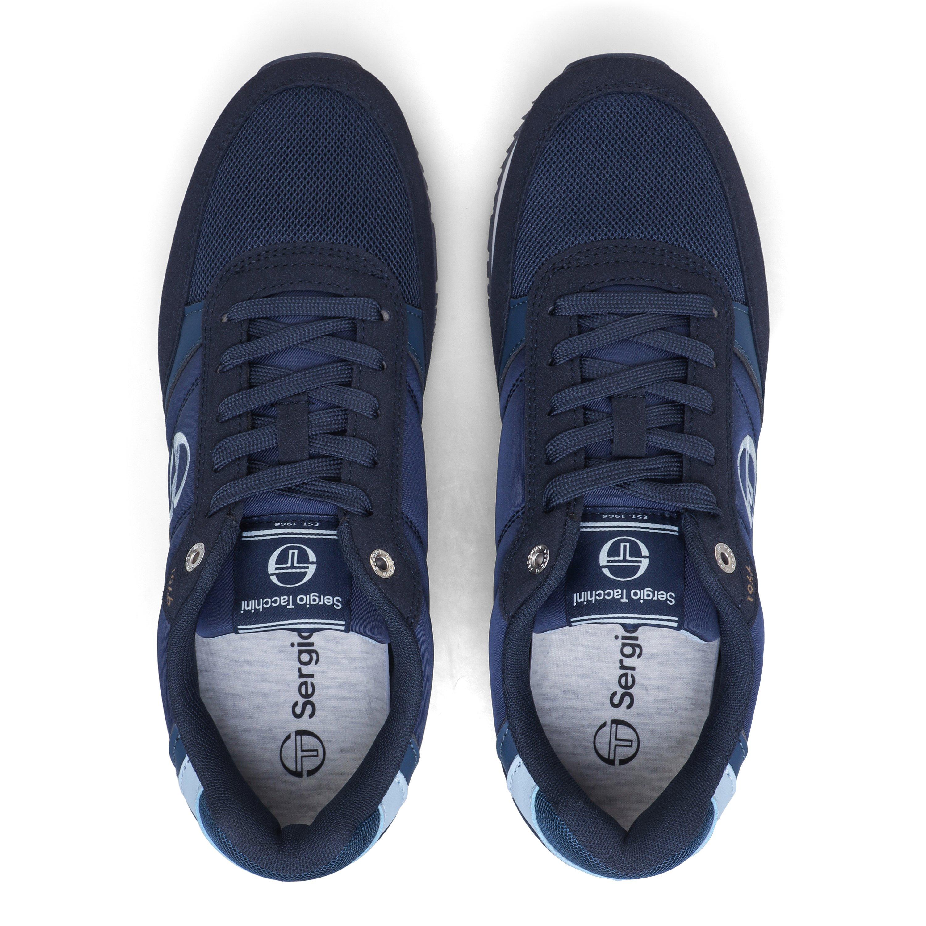NAV/WHT/VIN - Sergio Tacchini - Unisex Bergamo 64 1966 Lace-Up Tennis Shoes - 5