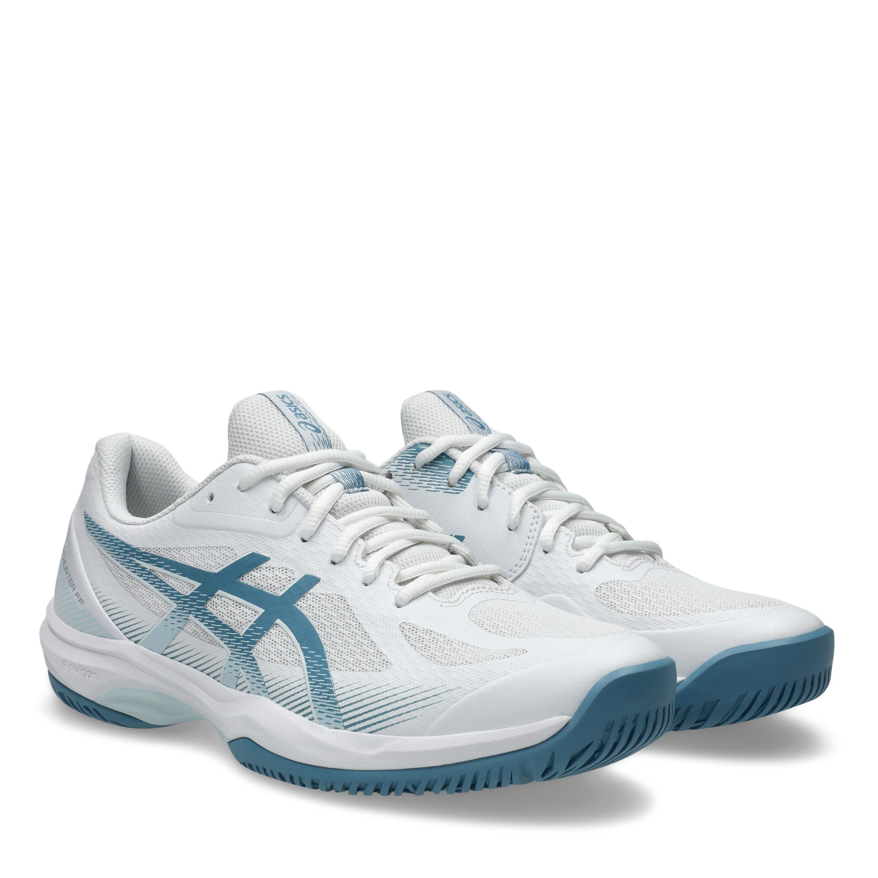 WHITE/SABA BLUE - Asics - Court Hunter FF 3 Mens Shoes - 4