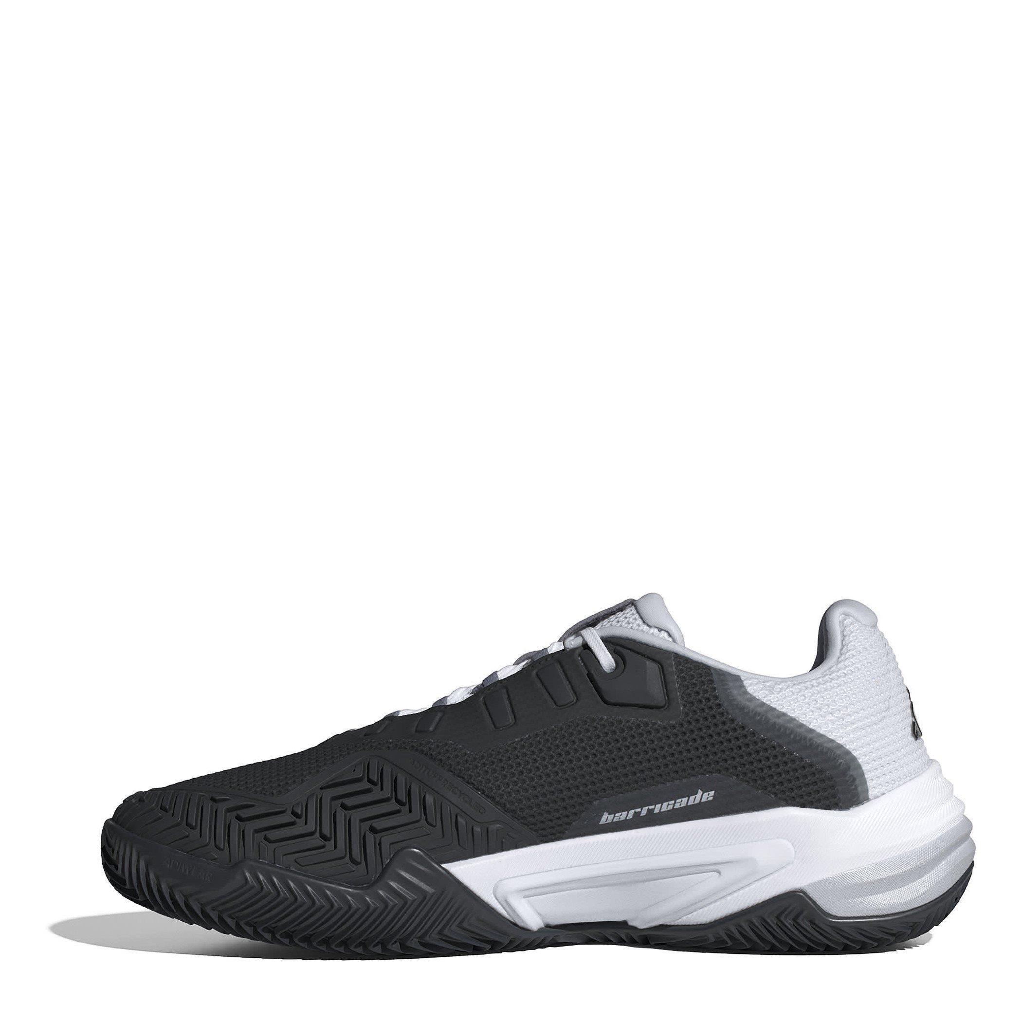 Nero/Bianco/Argento - adidas - Barricade 13 Clay Tennis Shoes Mens - 2
