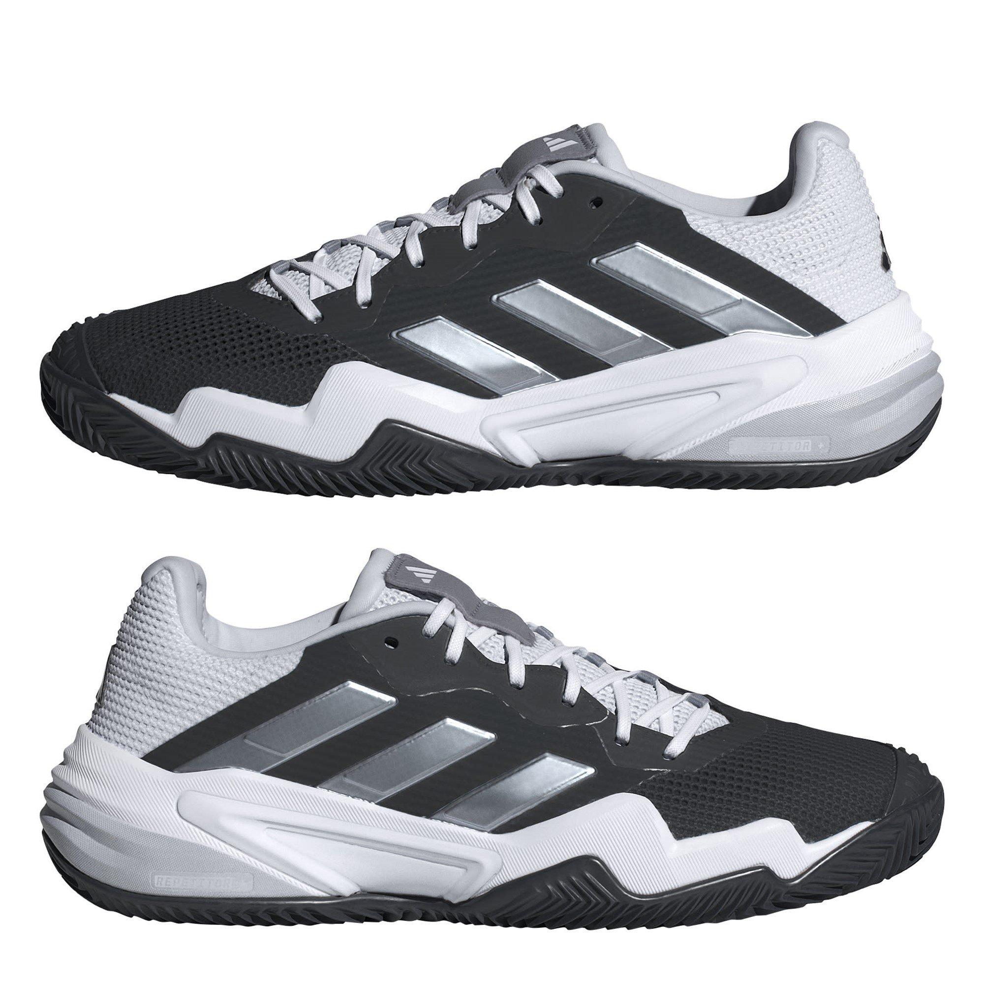 Nero/Bianco/Argento - adidas - Barricade 13 Clay Tennis Shoes Mens - 11