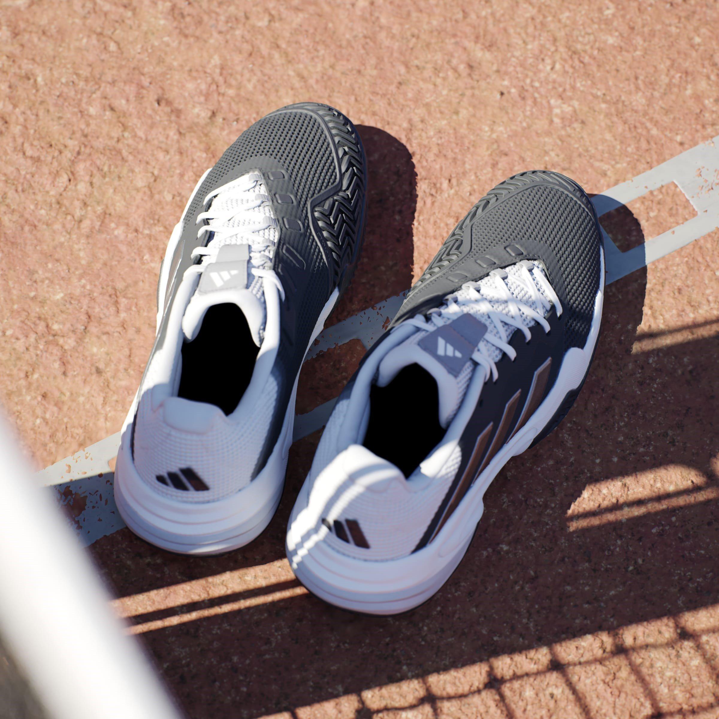 Nero/Bianco/Argento - adidas - Barricade 13 Clay Tennis Shoes Mens - 15