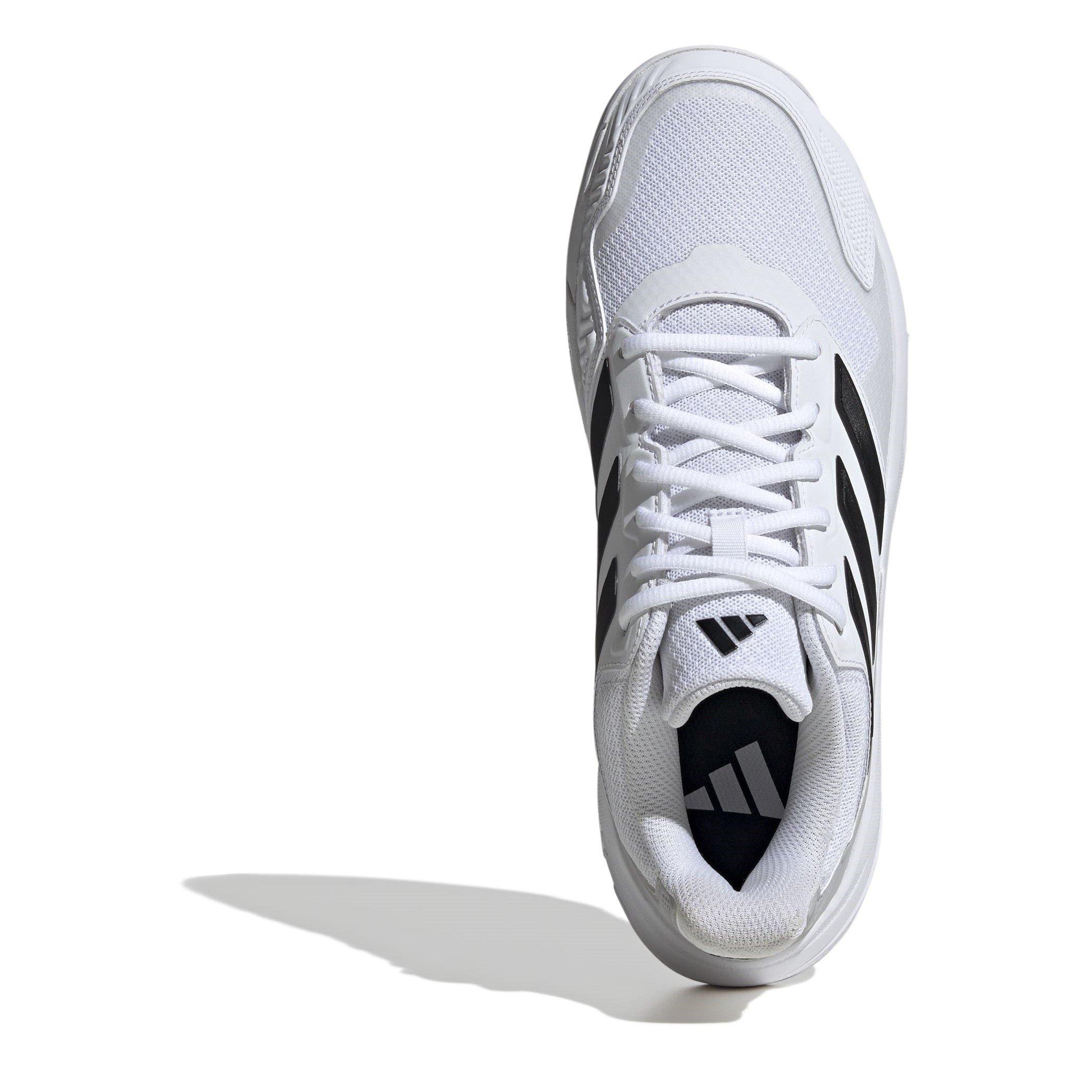 White/Black - adidas - CourtJam Control 3 Tennis Shoes Mens - 5