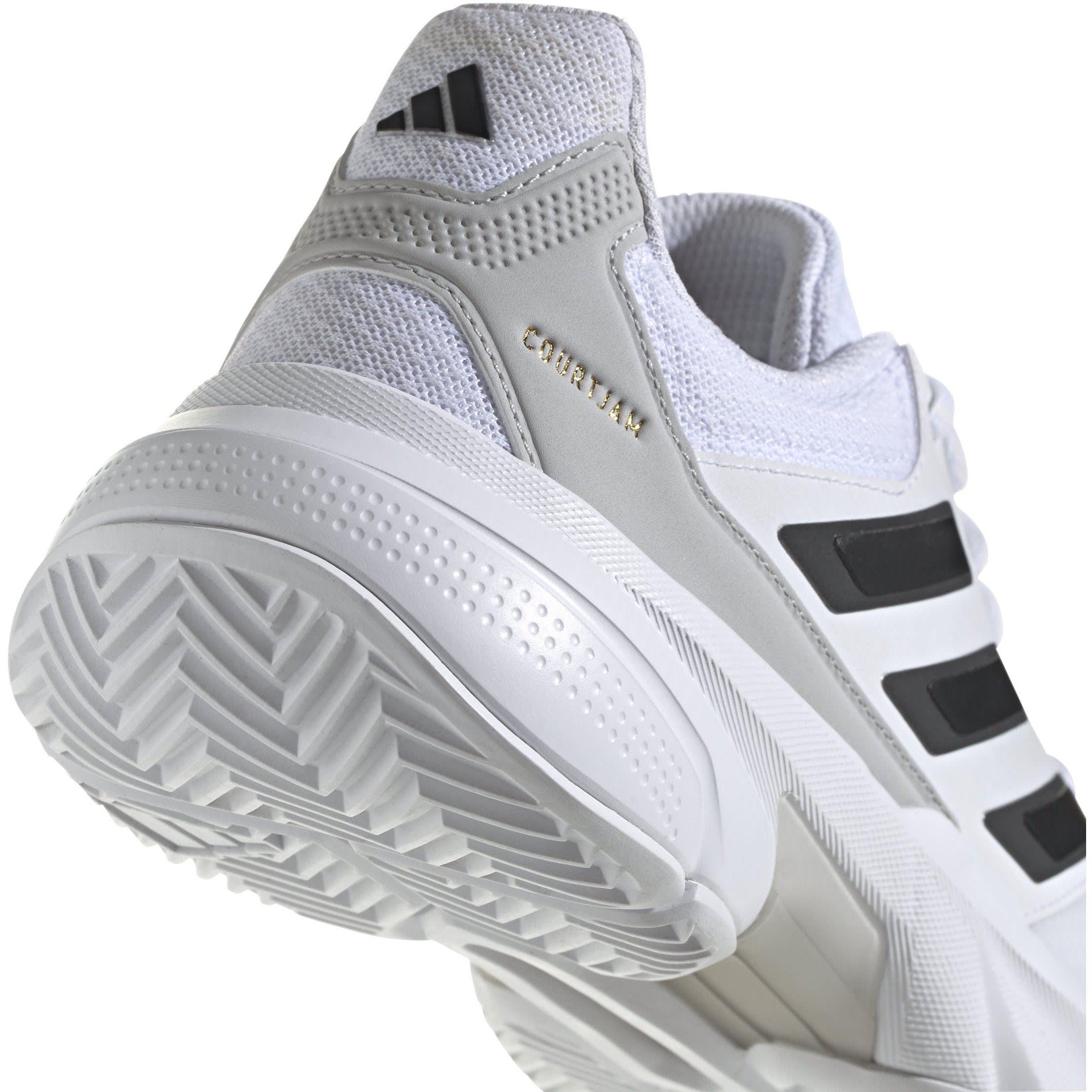 White/Black - adidas - CourtJam Control 3 Tennis Shoes Mens - 7