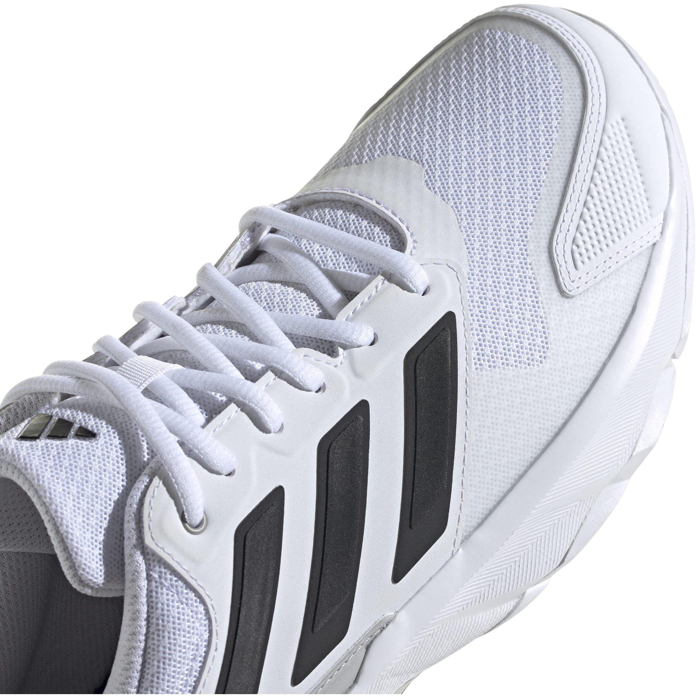 White/Black - adidas - CourtJam Control 3 Tennis Shoes Mens - 8