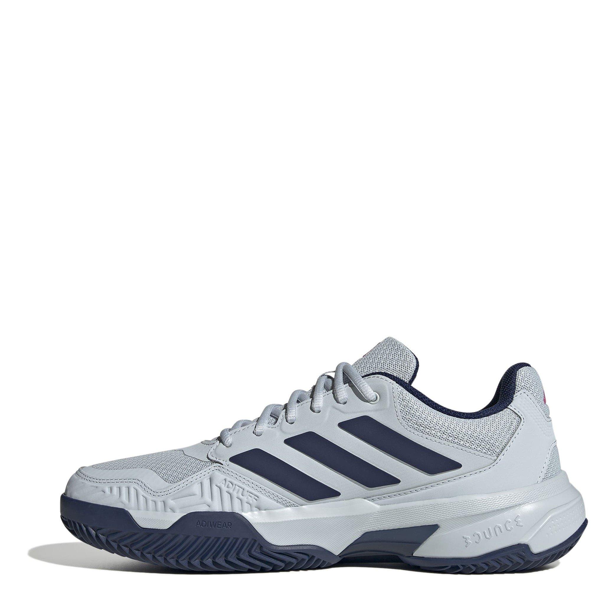 White/Blue - adidas - CourtJam Control 3 Clay Tennis Shoes Mens - 2