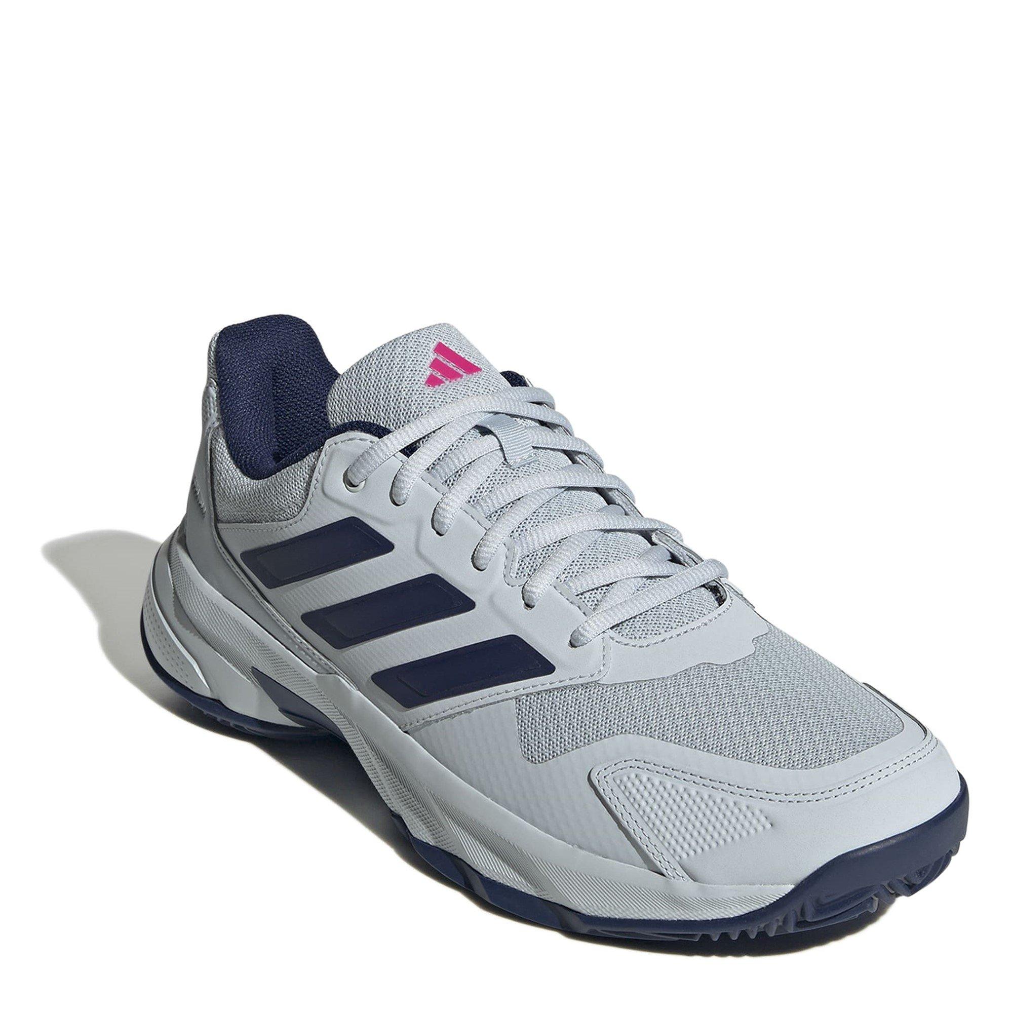 White/Blue - adidas - CourtJam Control 3 Clay Tennis Shoes Mens - 3
