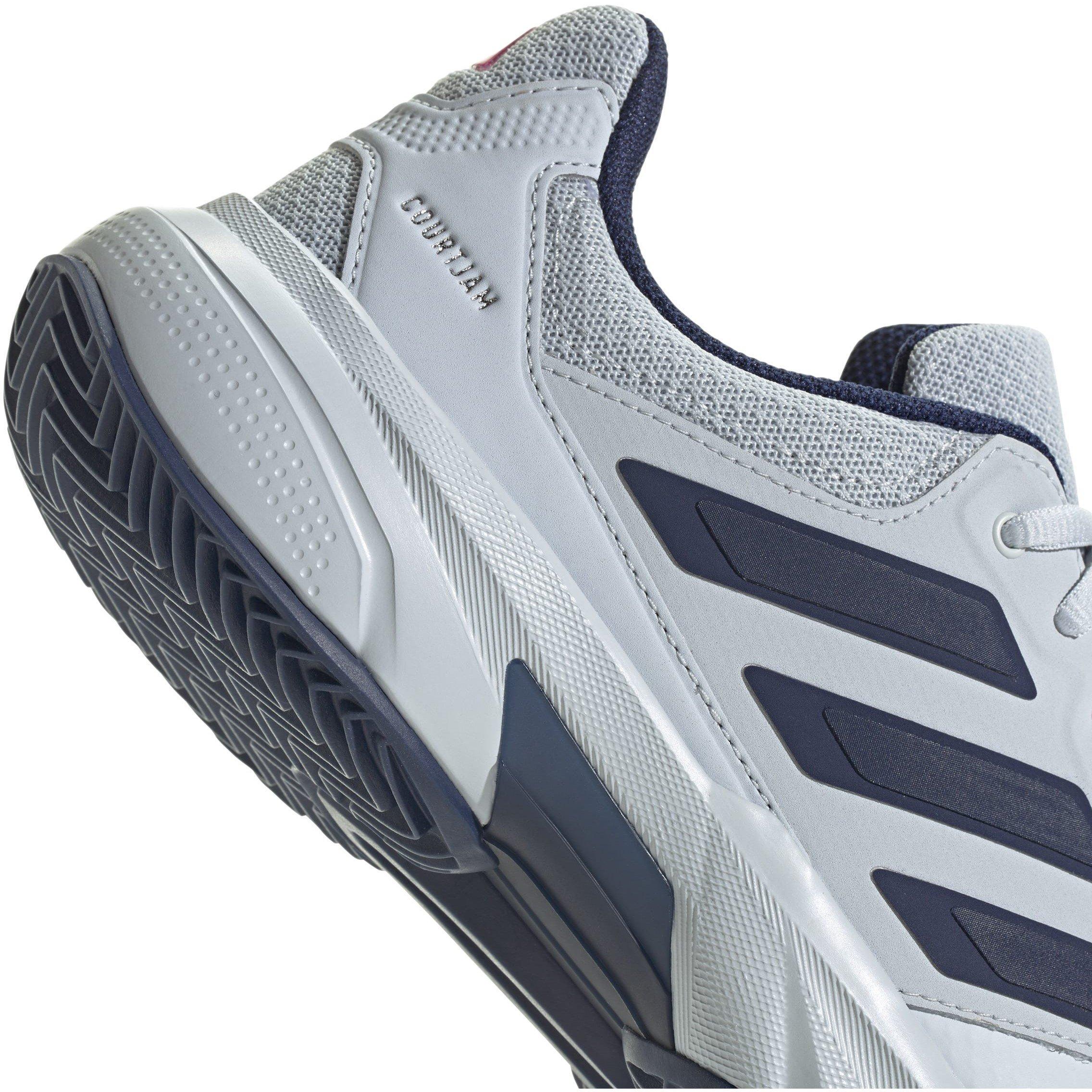 White/Blue - adidas - CourtJam Control 3 Clay Tennis Shoes Mens - 9