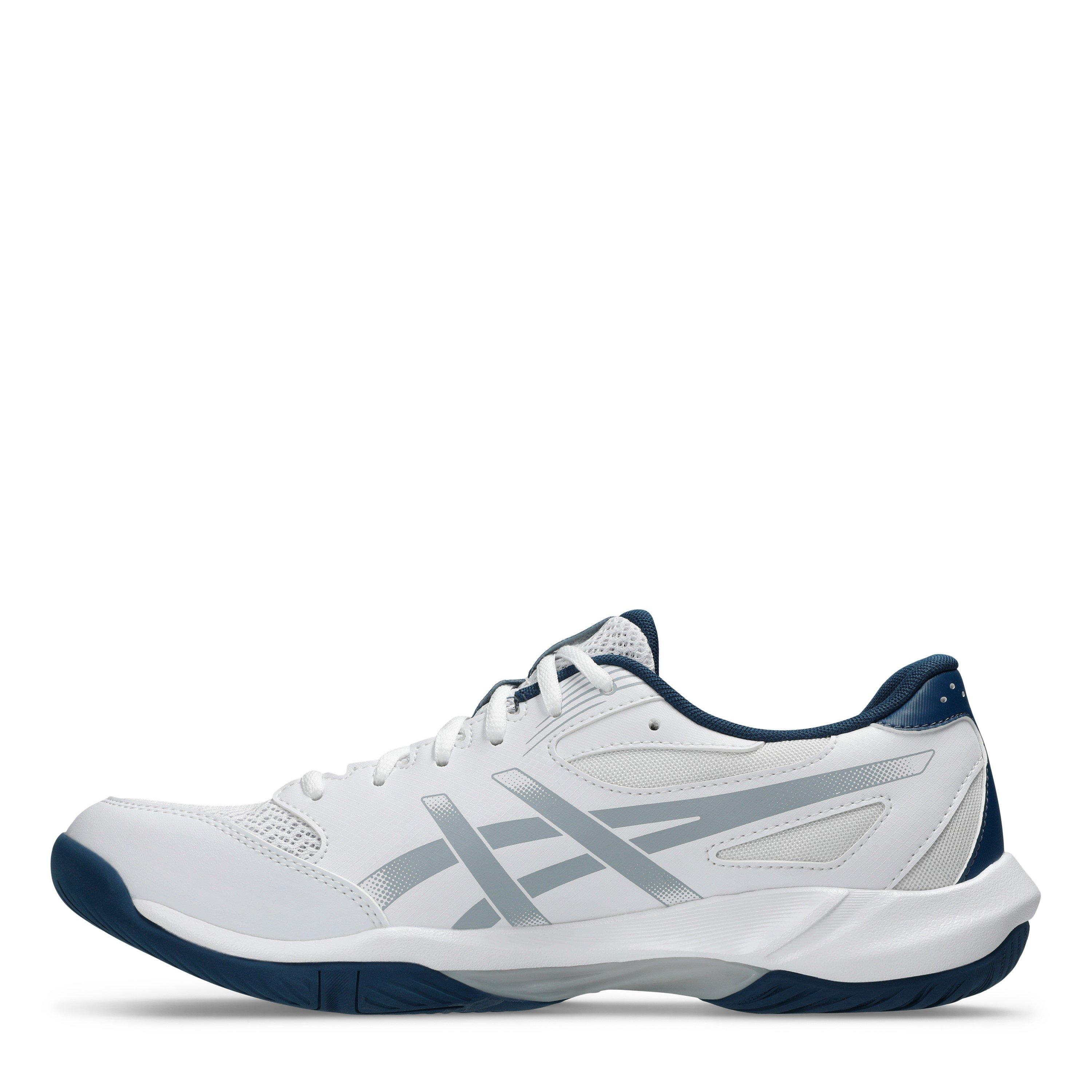WHITE/MAKO BLUE - Asics - GEL-Rocket 12 Mens Badminton Shoes - 2