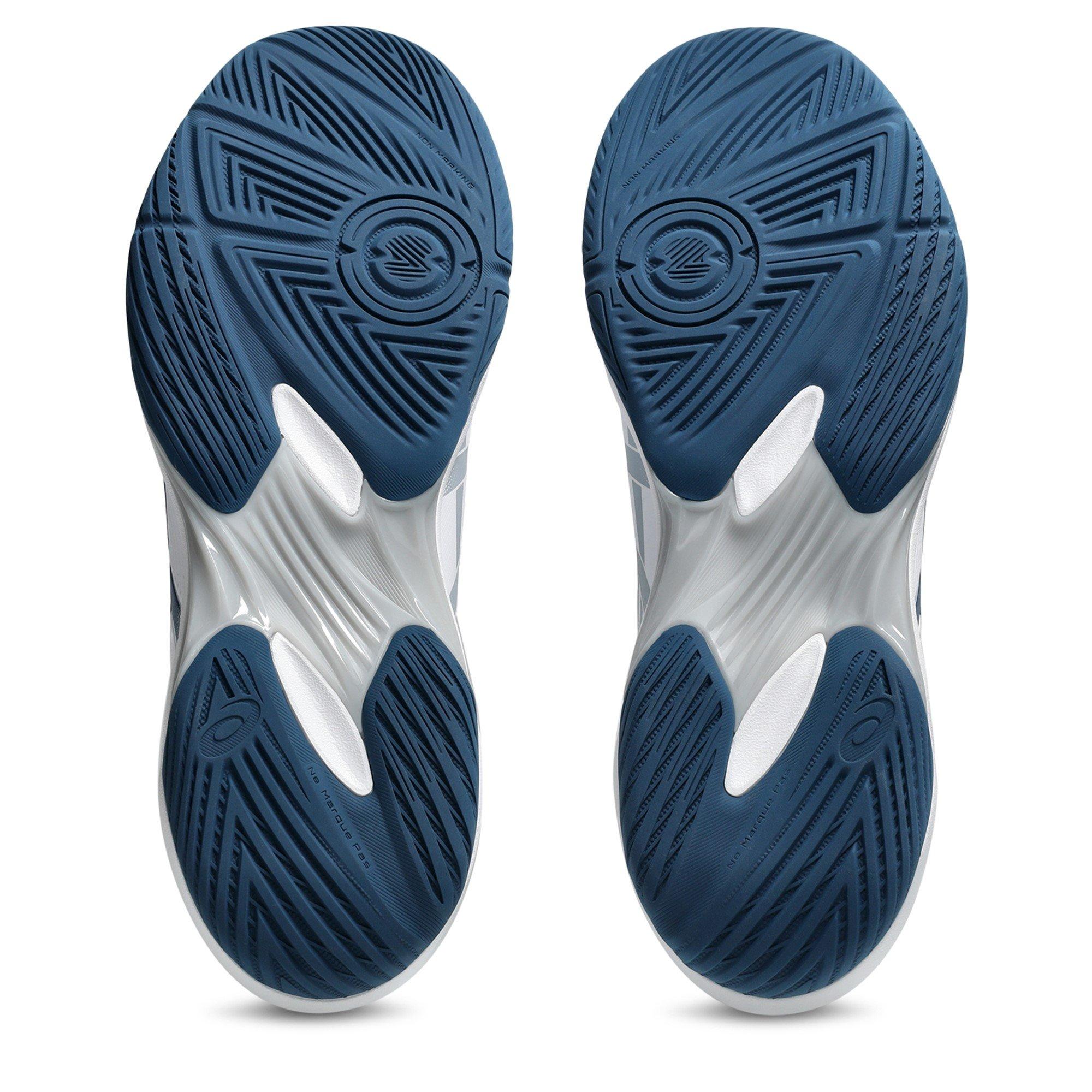 WHITE/MAKO BLUE - Asics - GEL-Rocket 12 Mens Badminton Shoes - 3