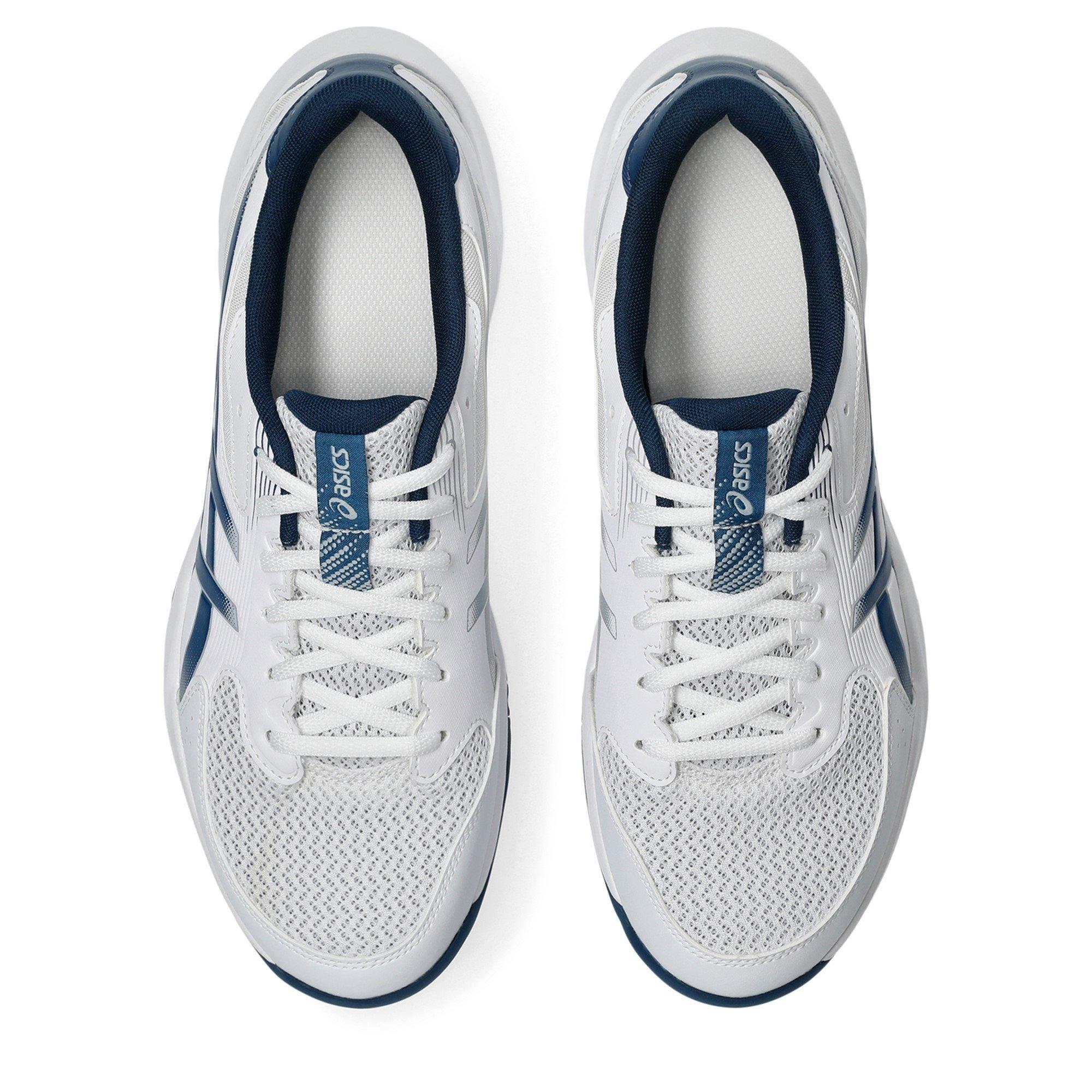 WHITE/MAKO BLUE - Asics - GEL-Rocket 12 Mens Badminton Shoes - 6